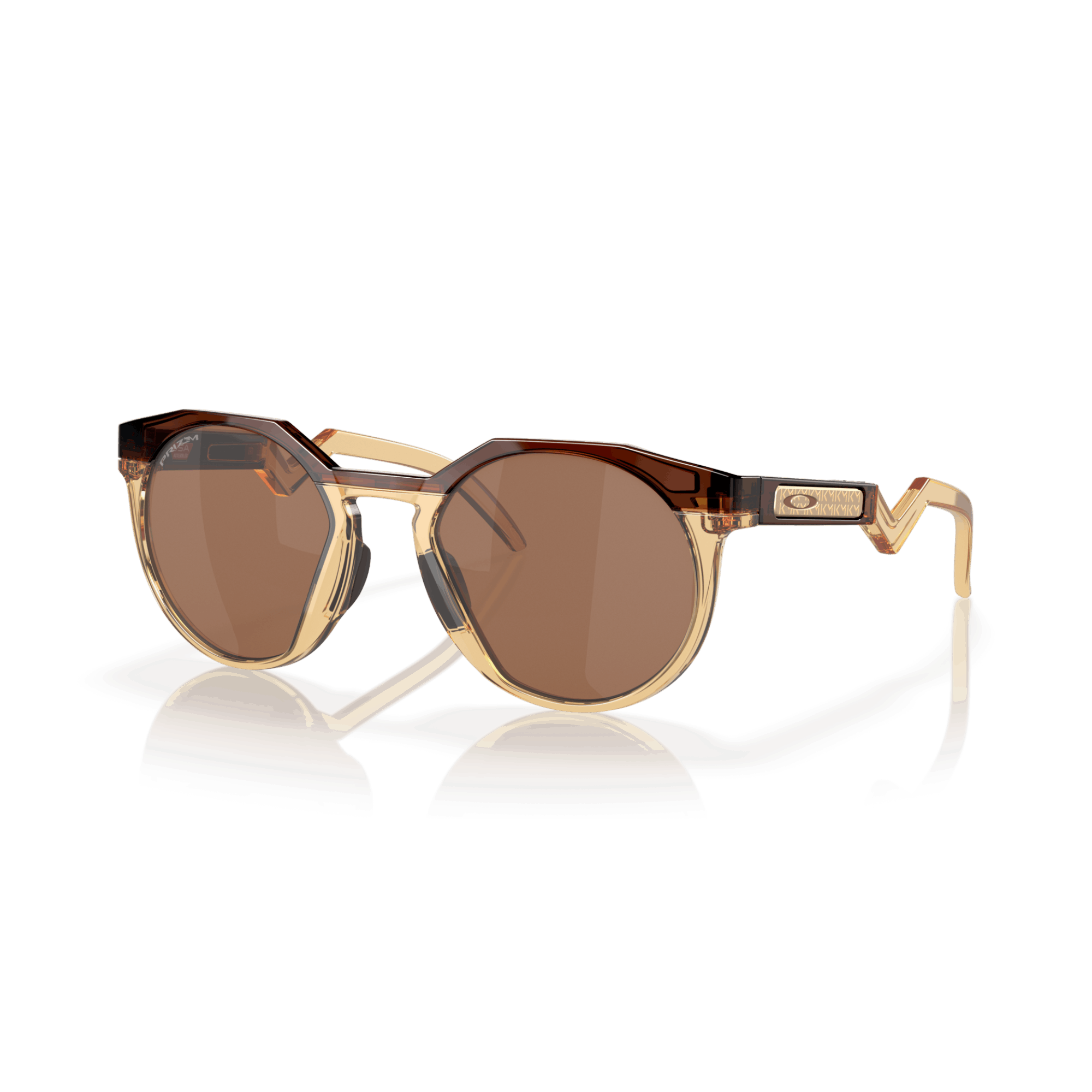 Oakley HSTN Dark Amber/Light Curry Injected Mens Sunglasses Size ONE SIZE - 1 Thumbnail