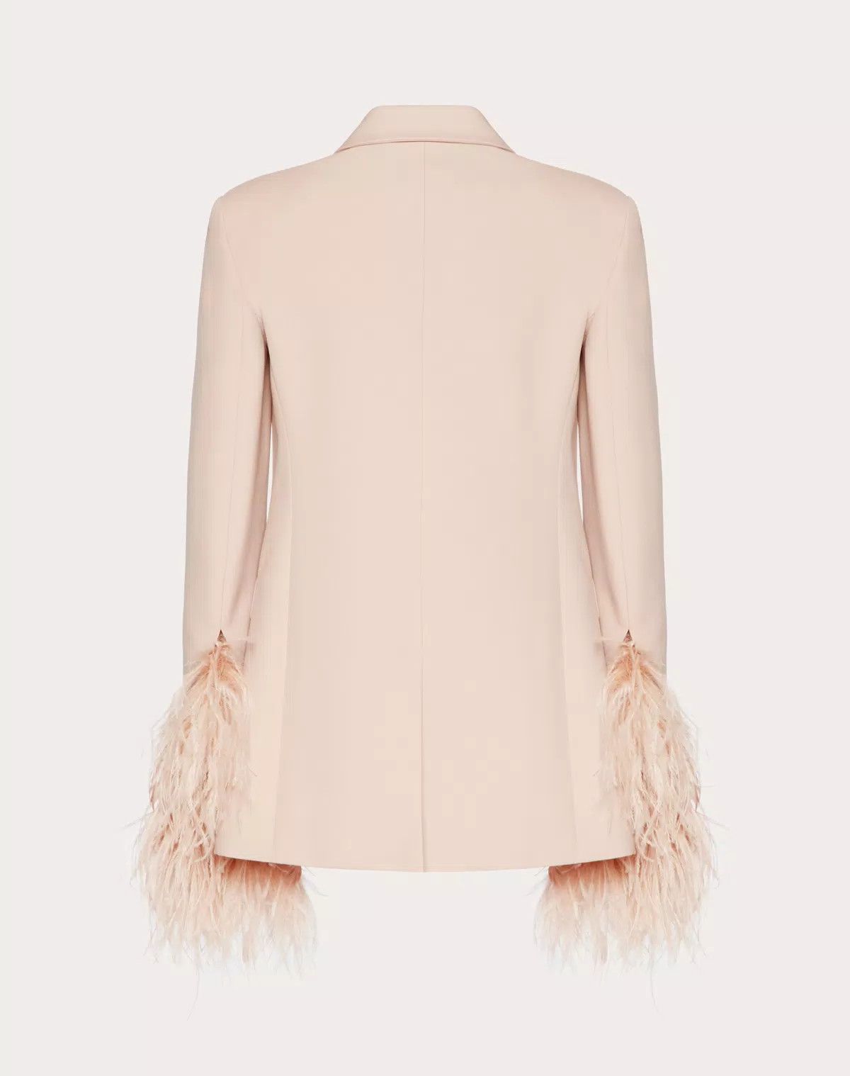 Valentino o1s1wg110426 Dry Tailoring Wool Embroidered Blazer in Sand Size XS / US 0-2 / IT 36-38 - 2 Thumbnail