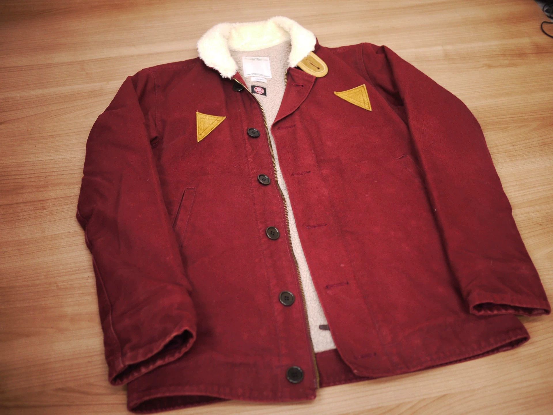 Visvim VISVIM DECKHAND JKT BURGUNDY 2 Used Size US M / EU 48-50 / 2 - 2 Thumbnail