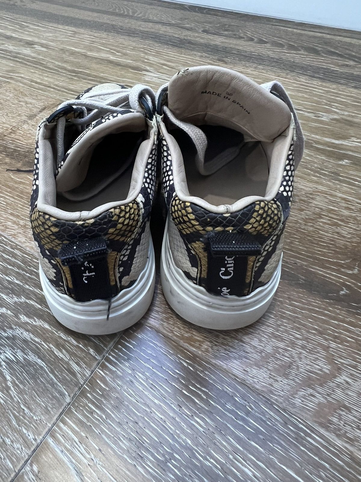 Chloe Chloe leather snakeprint shoes Size US 5 / IT 35 - 5 Thumbnail