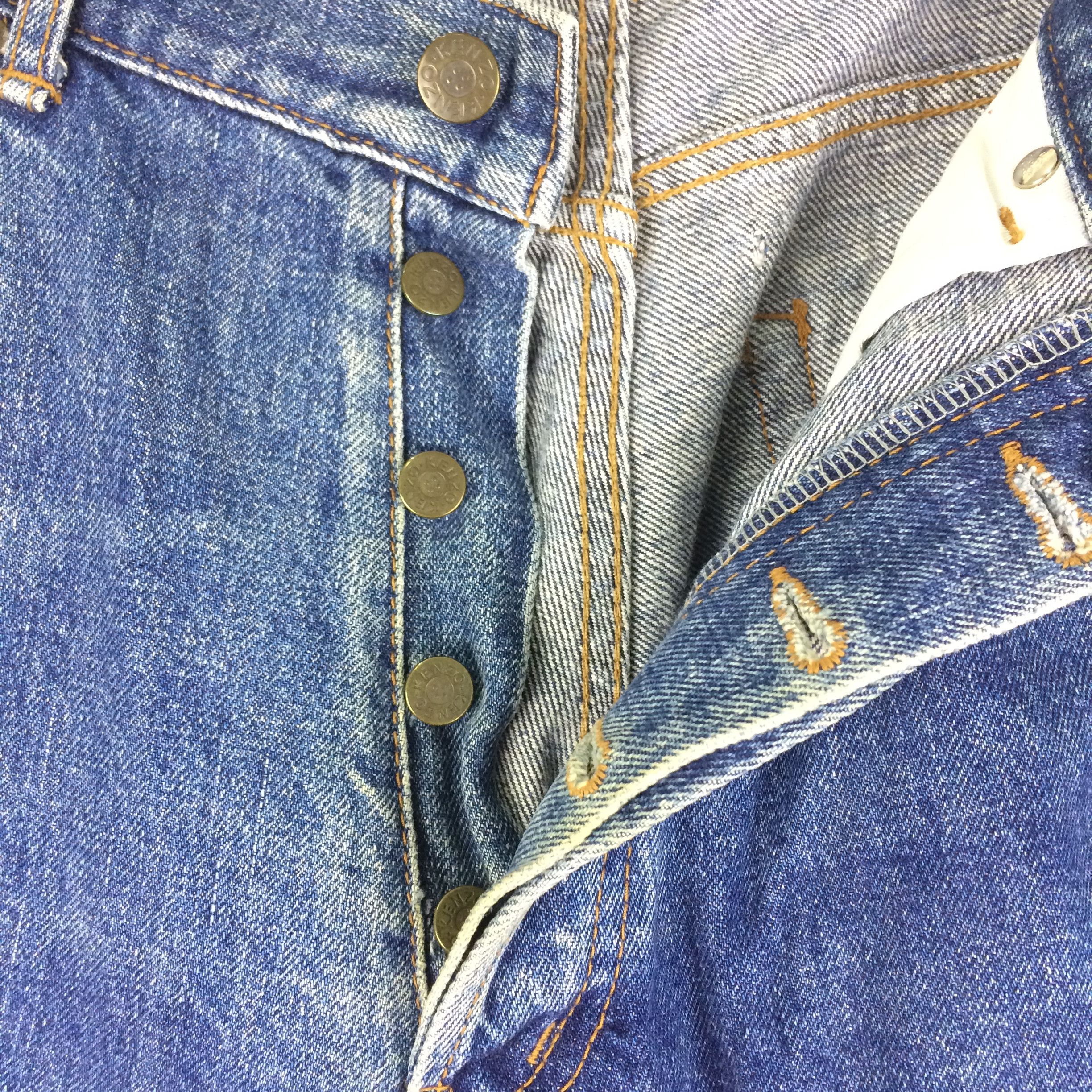 Kenzo X36 VTG KENZO JEANS BUTTON FLY Size US 35 - 6 Thumbnail