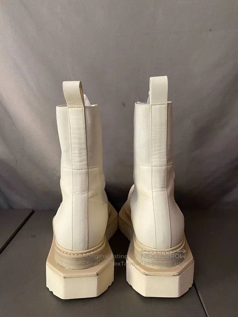 Rick Owens Rick Owens White Platform Boots. Size US 10.5 / EU 43-44 - 4 Thumbnail