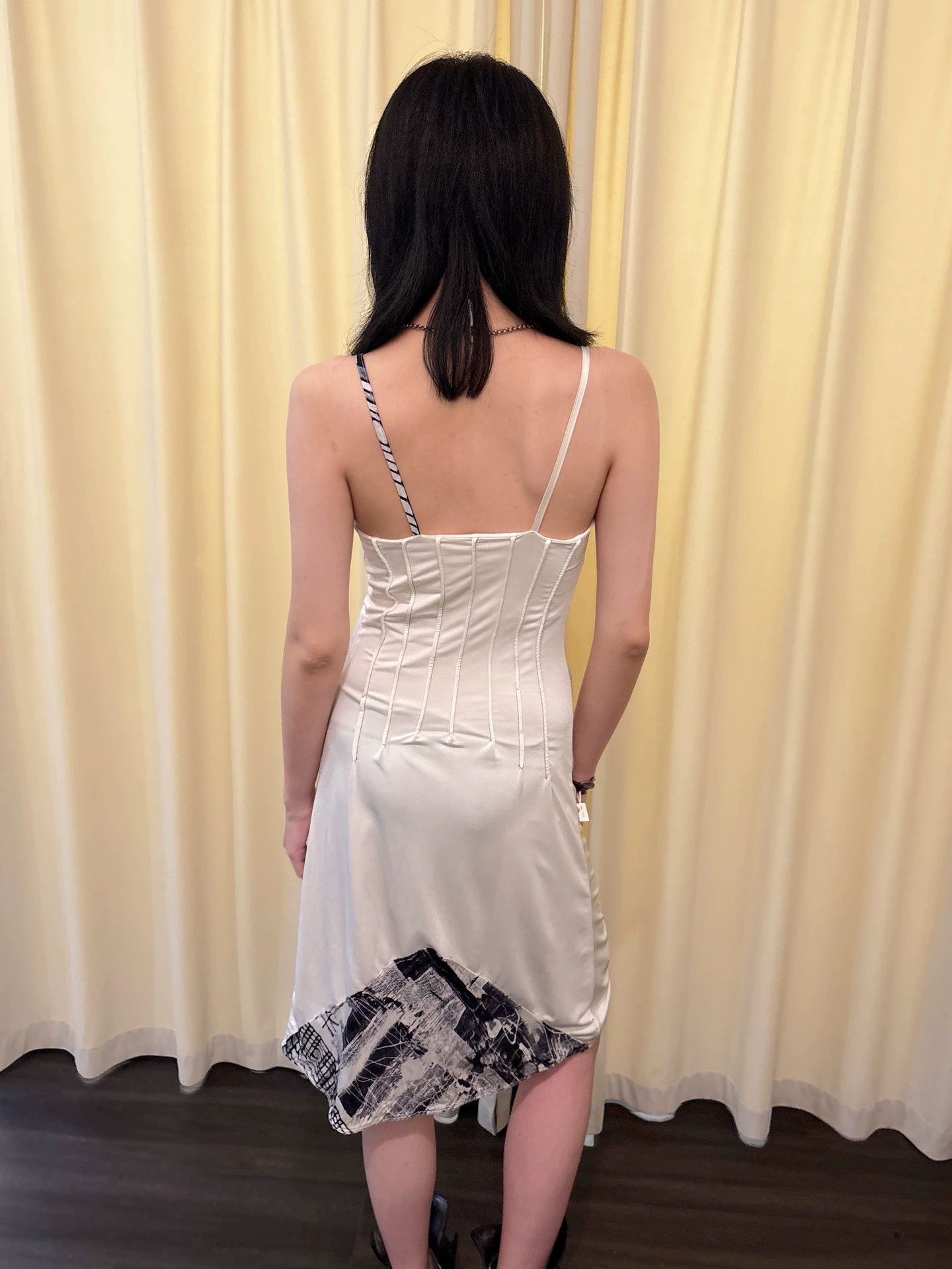 Other Legatte Vintage Boned Asymmetric Hem Cami Dress S Size S / US 4 / IT 40 - 7 Thumbnail