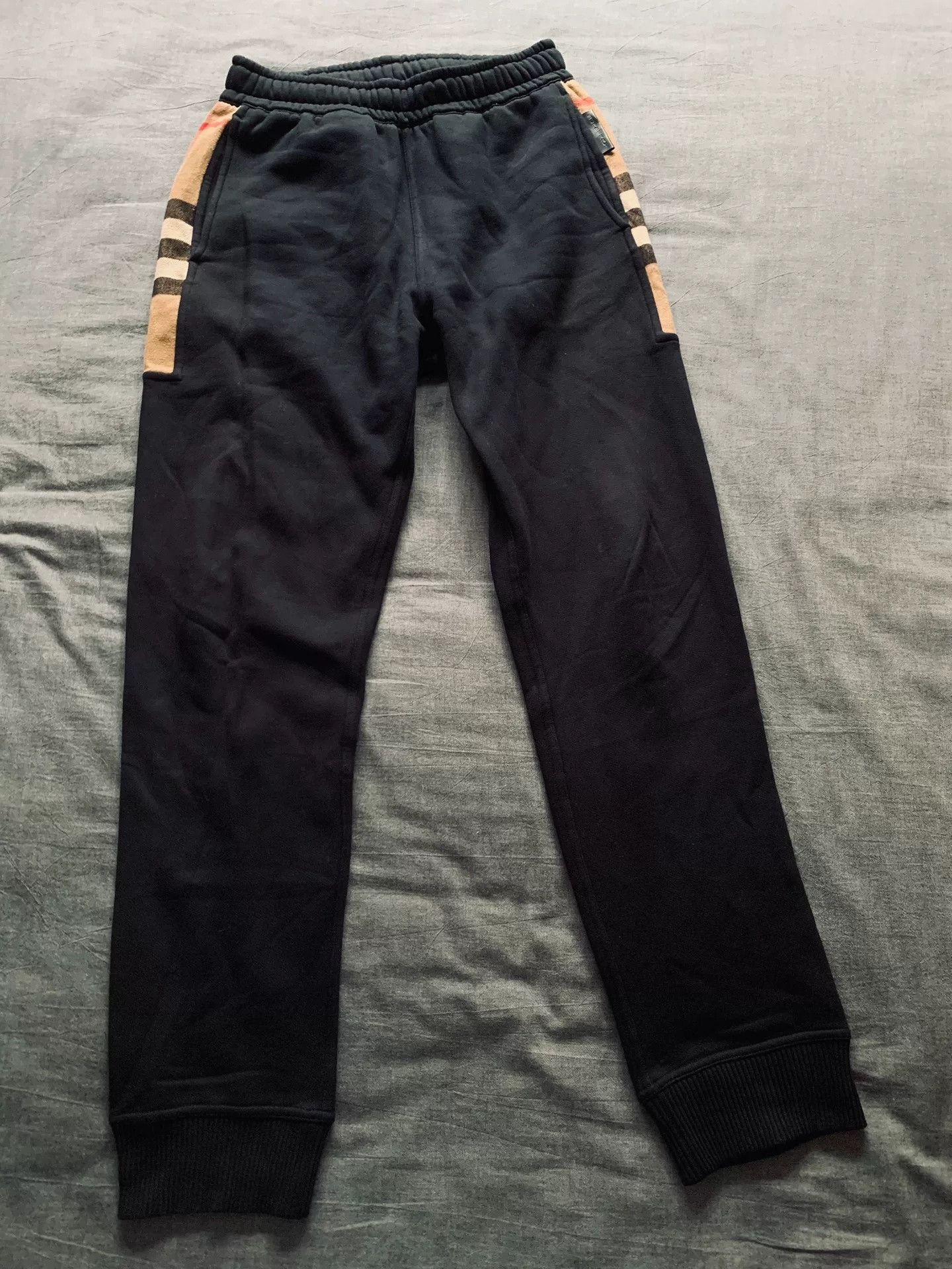 Burberry Burberry Side Logo Classic Check Spliced Sweatpants Size US 32 / EU 48 - 1 Thumbnail