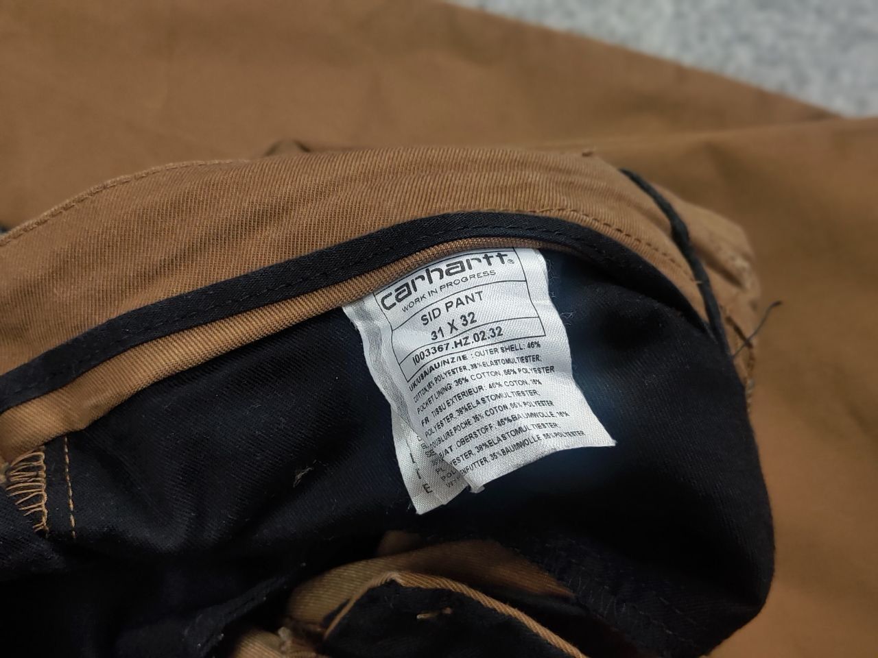 Carhartt Vintage Carhartt Wip Sid Pants Brown Logo Chino Trouser Size US 31 - 12 Thumbnail