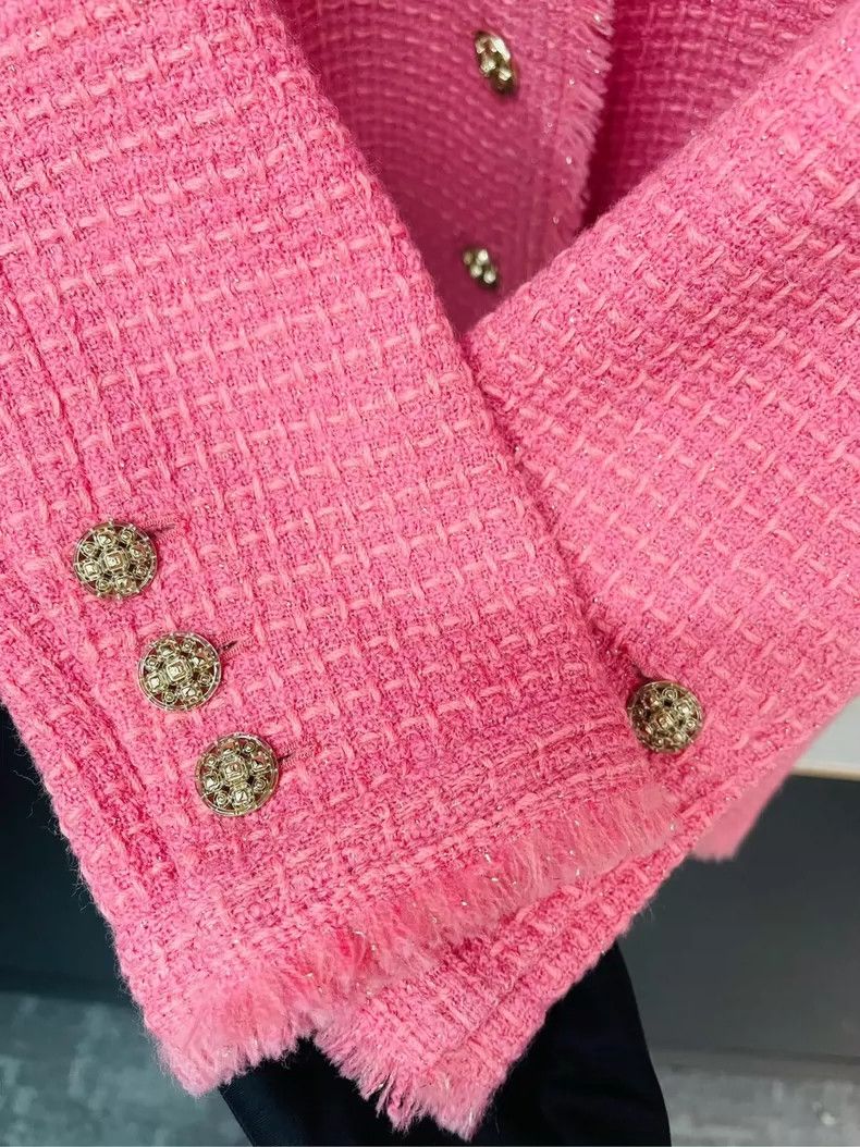Chanel Chanel Cherry blossom pink early spring show soft jacket 25 Size XS / US 0-2 / IT 36-38 - 5 Thumbnail