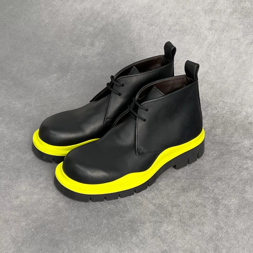 Bottega Veneta Bottega Veneta Leather Multi Hitop Sneakers 7 Men Size US 7 / EU 40 - 1 Thumbnail