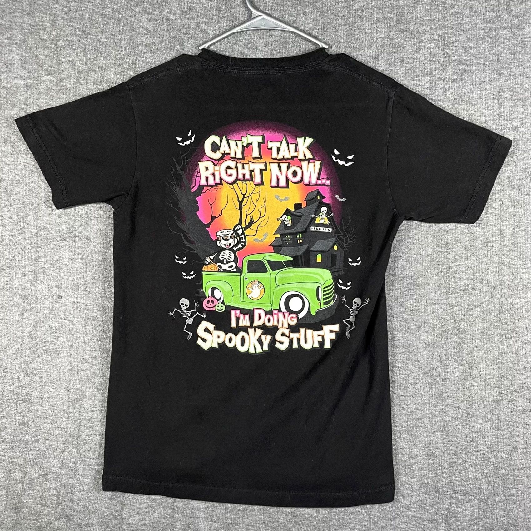 Vintage Buc-ee's Shirt Small Black Halloween Spooky Skeleton Truck Graphic Tee Mens Size US S / EU 44-46 / 1 - 3 Thumbnail