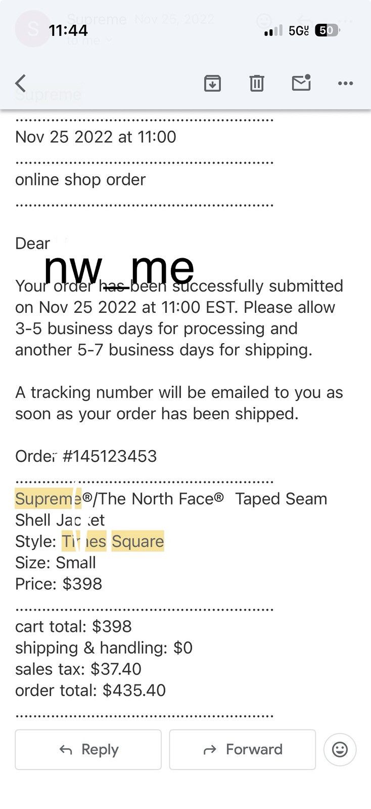 Supreme × The North Face Supreme The North Face Times Square Taped Seam Shell Jacket Size US S / EU 44-46 / 1 - 4 Thumbnail