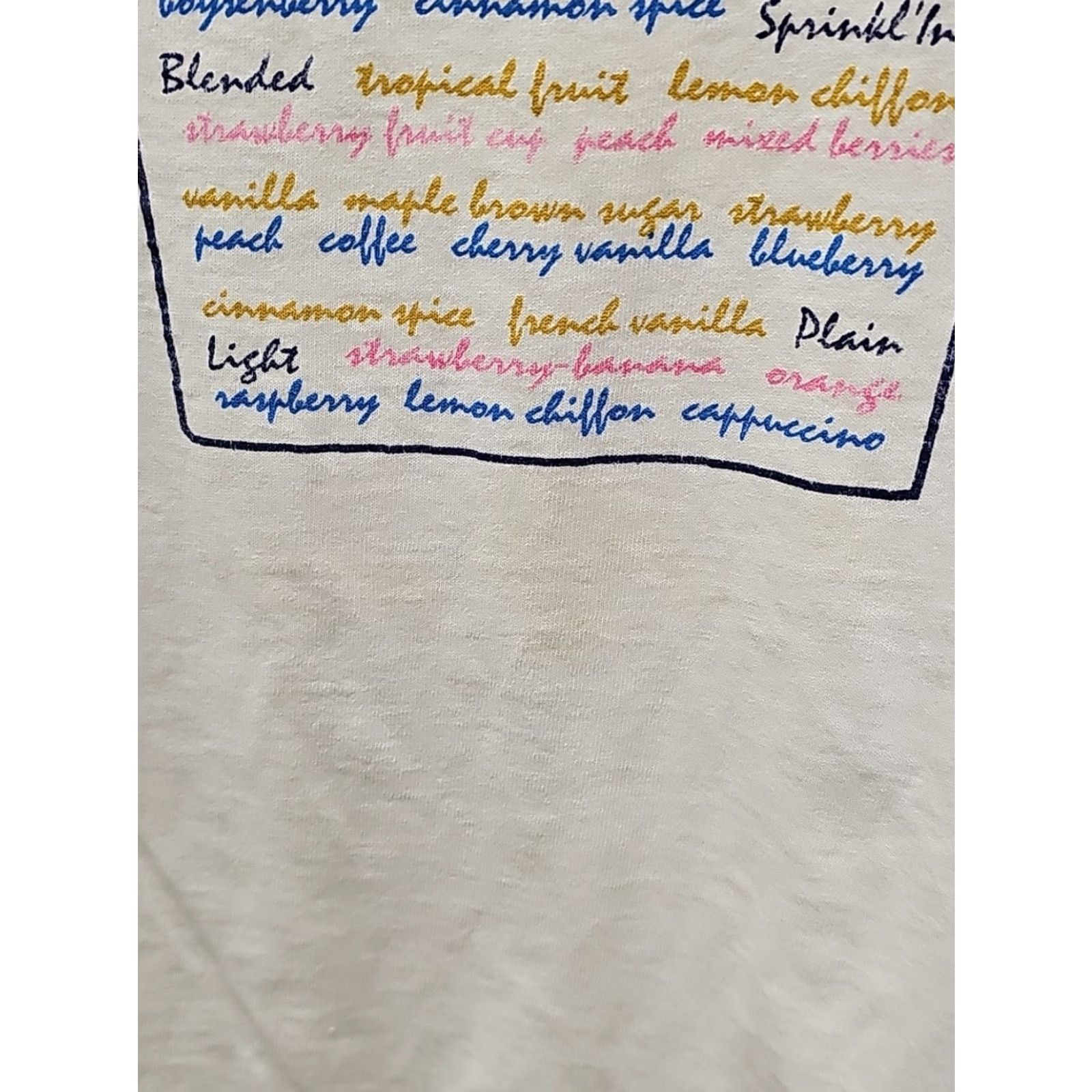 Jerzees VINTAGE Dannon Yogurt T-Shirt Rare Design XL Shirt Mens White 90s Stitch Crew Neck Hanes Beefy-T Jerzees Vintage Distressed Size US XL / EU 56 / 4 - 4 Thumbnail