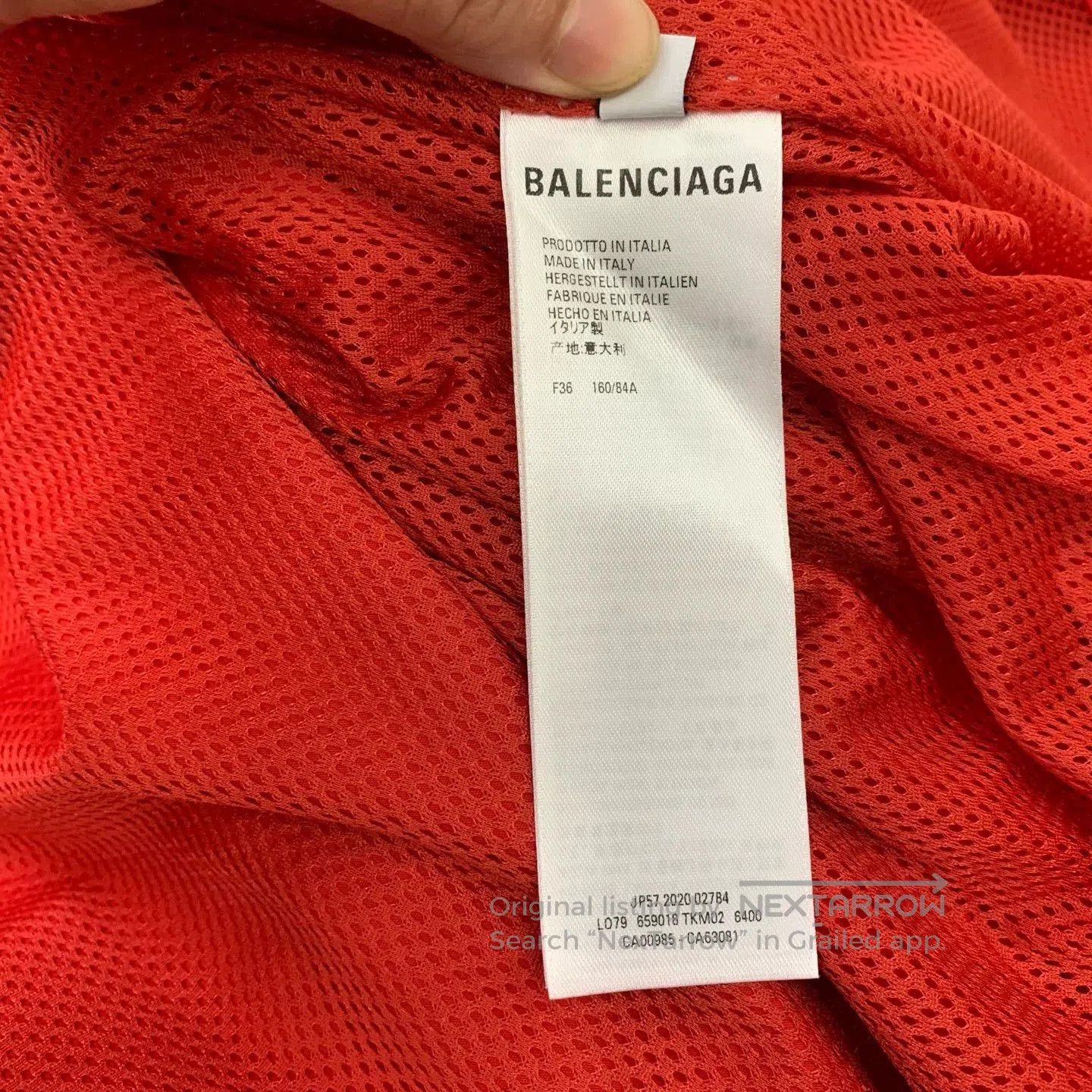 Balenciaga Balenciaga Red Double Logo Windbreaker Jacket. Size US XS / EU 42 / 0 - 6 Thumbnail