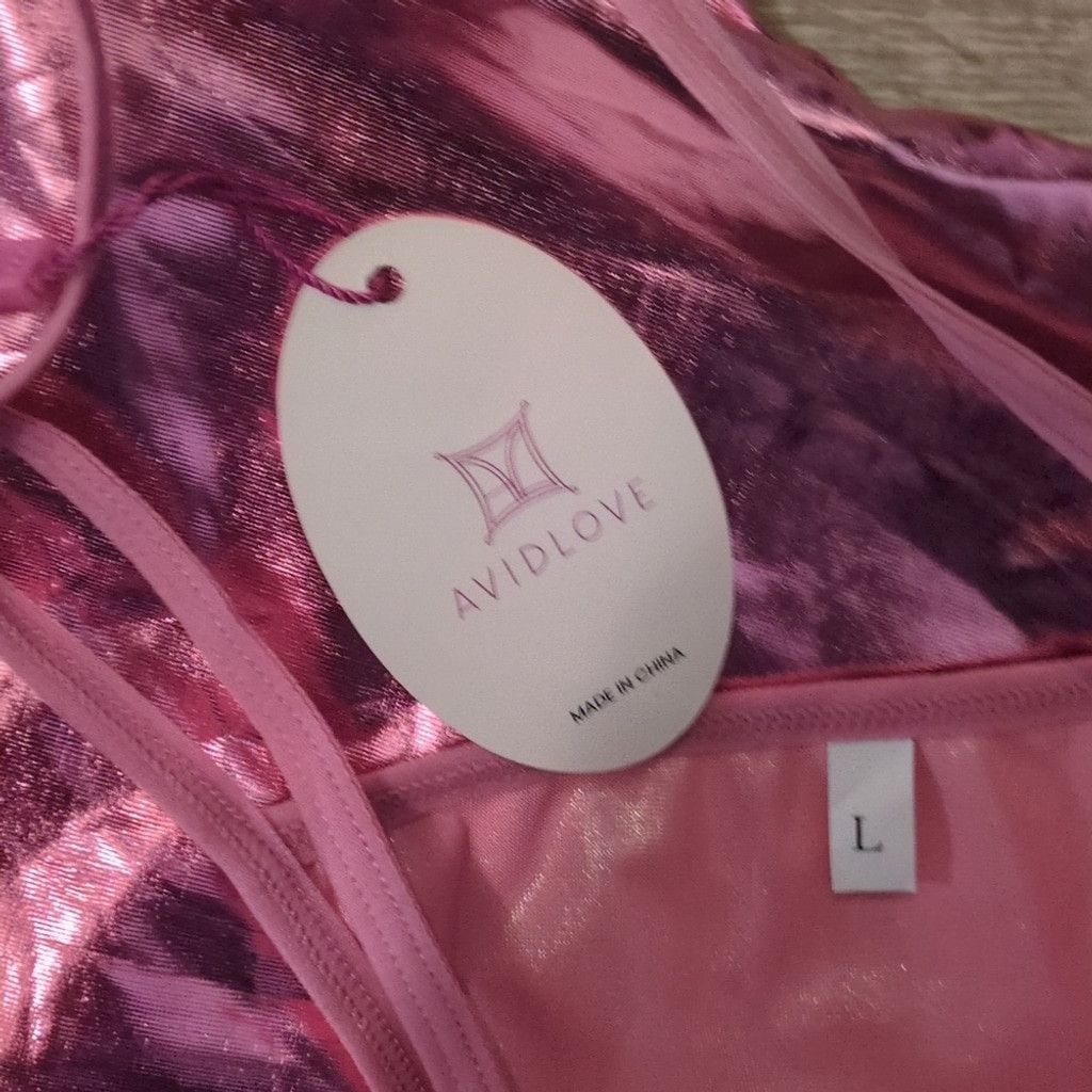 Other Avidlove chrome pink skirt and g-string thong size large Size 28" / US 6 / IT 42 - 5 Thumbnail