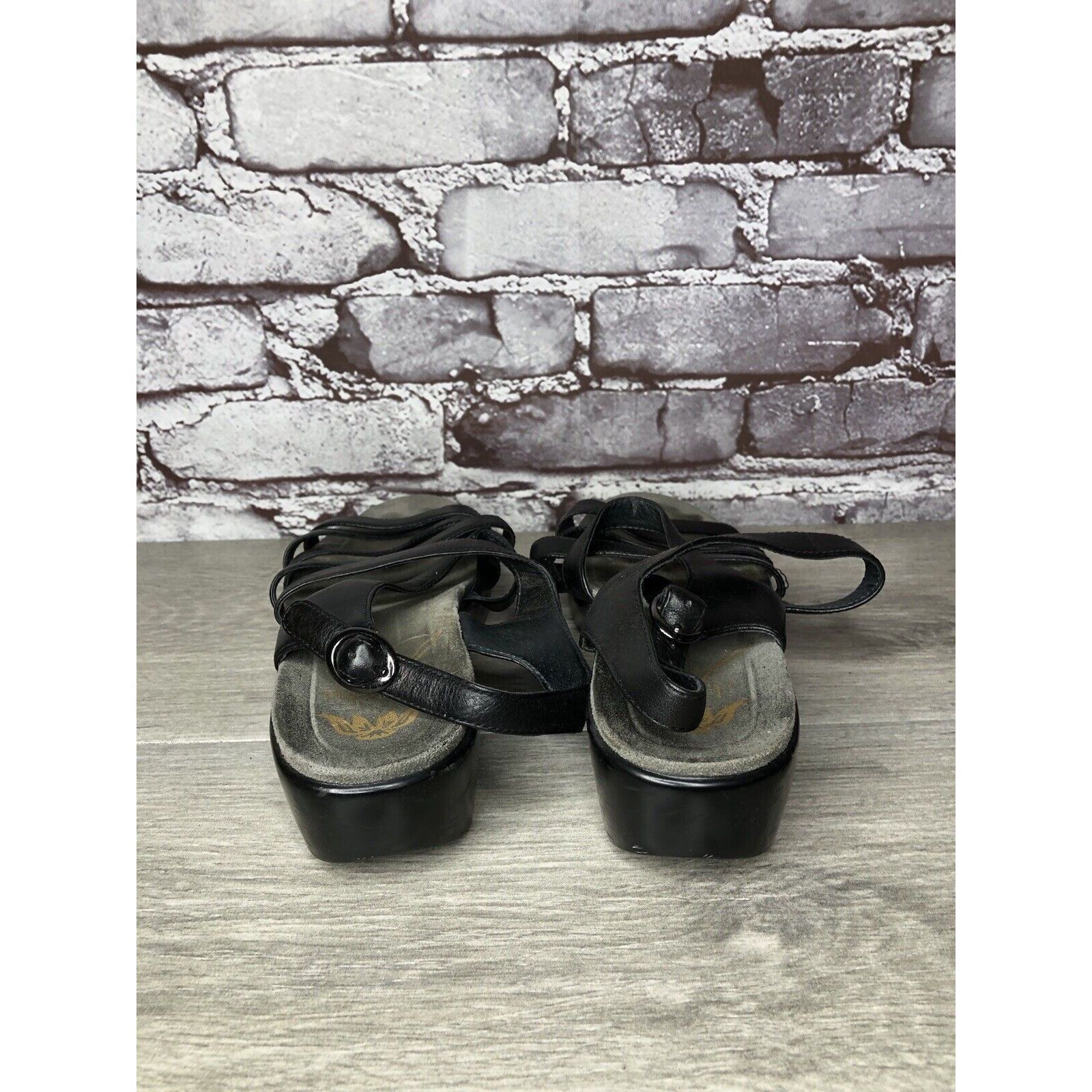 Other Dansko 2406020200 Black Leather Ankle Strap Heel Sandals Wom Size US 8 / IT 38 - 4 Thumbnail