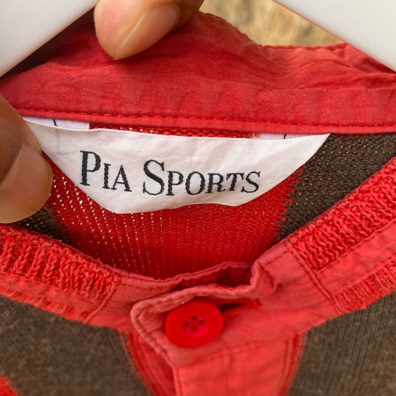 Japanese Brand Vintage Pia Sport Stripe Knitwear Cardigan Size US L / EU 52-54 / 3 - 12 Thumbnail