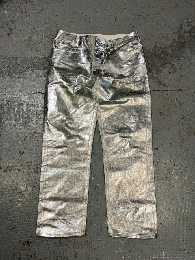 AW2018 Maison Margiela Silver Astro White Jeans