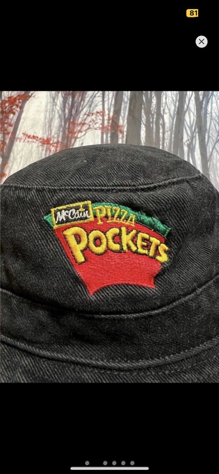 Vintage ***FINAL DROP***RARE 00s MCCAIN PIZZA POCKETS BUCKET HAT OS Size ONE SIZE - 2 Thumbnail