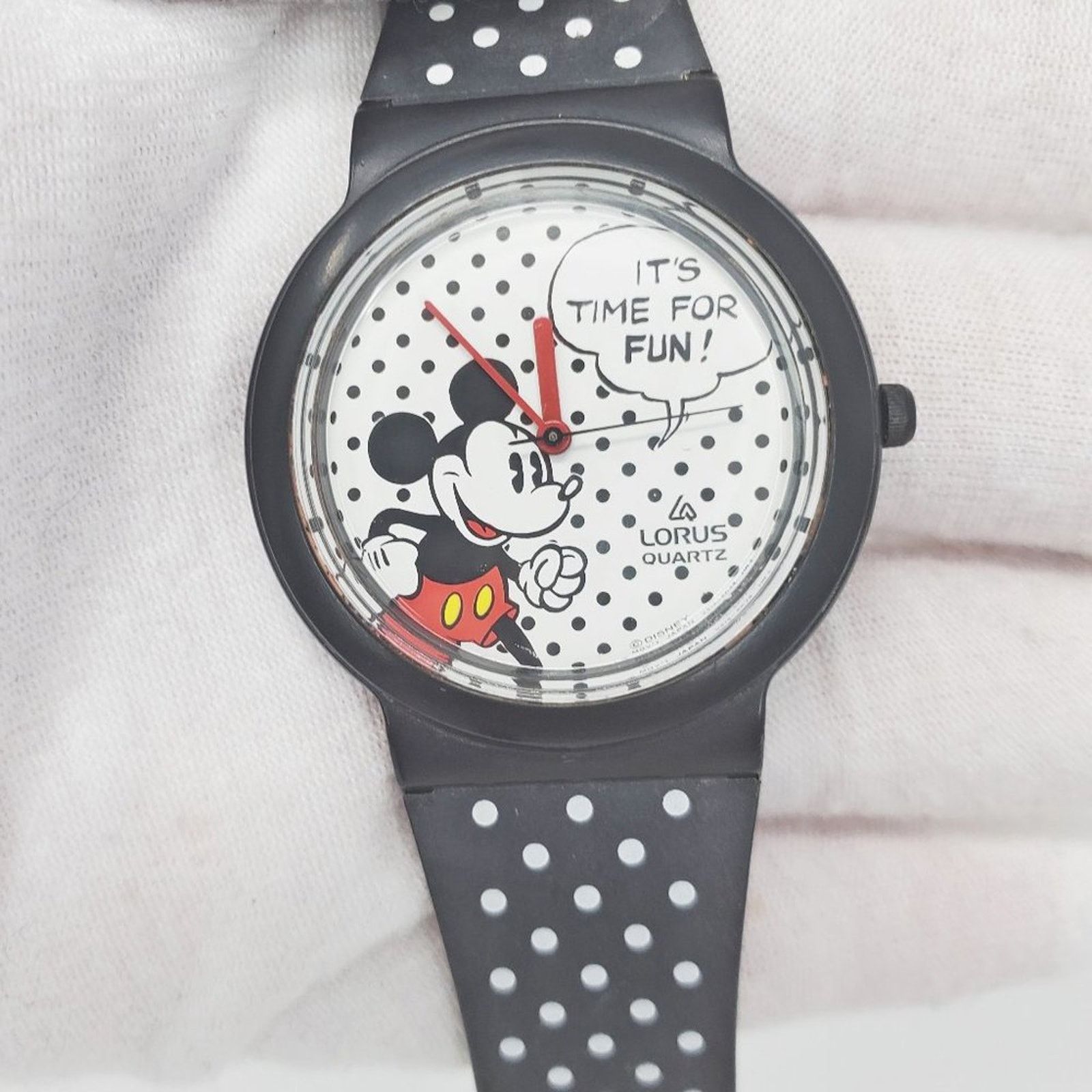 Disney Disney X Lorus Mickey Black & White Polka dot VTG Watch Size ONE SIZE - 2 Thumbnail
