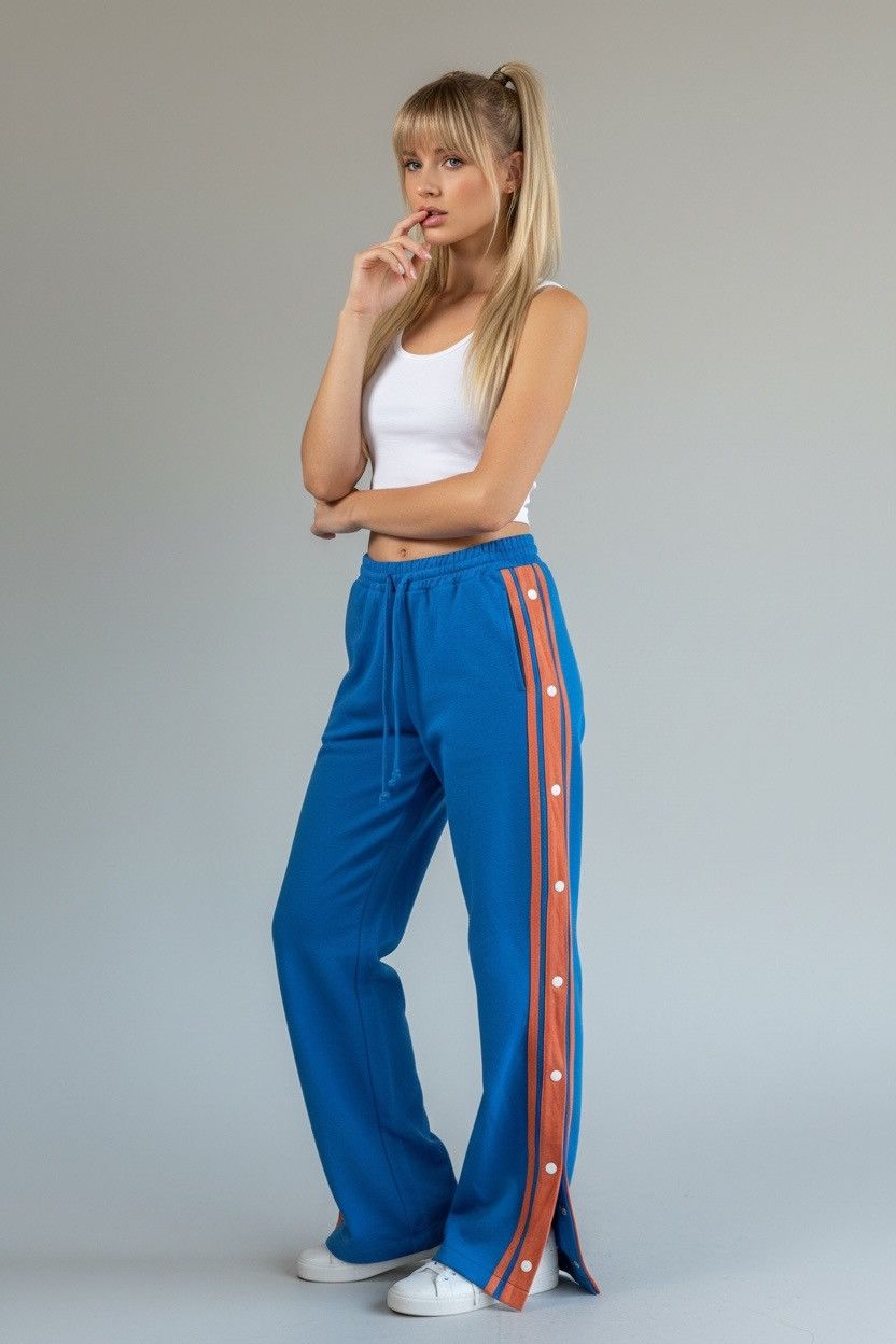 Japanese Brand CANVY Brand Casual Pants with Lines & Snap Buttons (167) Size 25" / US 0 / IT 36 - 1 Thumbnail