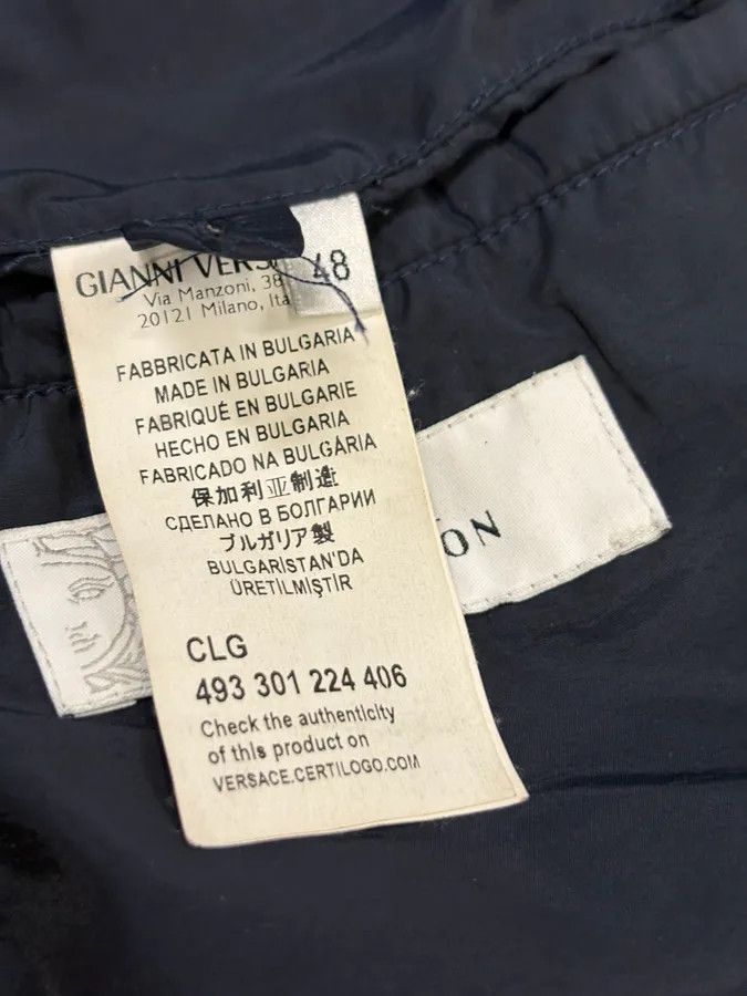 Versace Versace Navy Quilted Nylon Asymmetrical Puffer Jacket Size US S / EU 44-46 / 1 - 9 Thumbnail