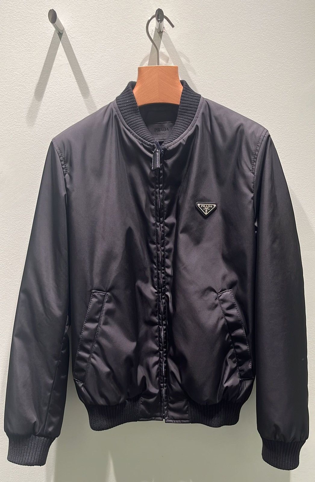 Prada Prada Nylon Triangle Logo Jacket | Grailed