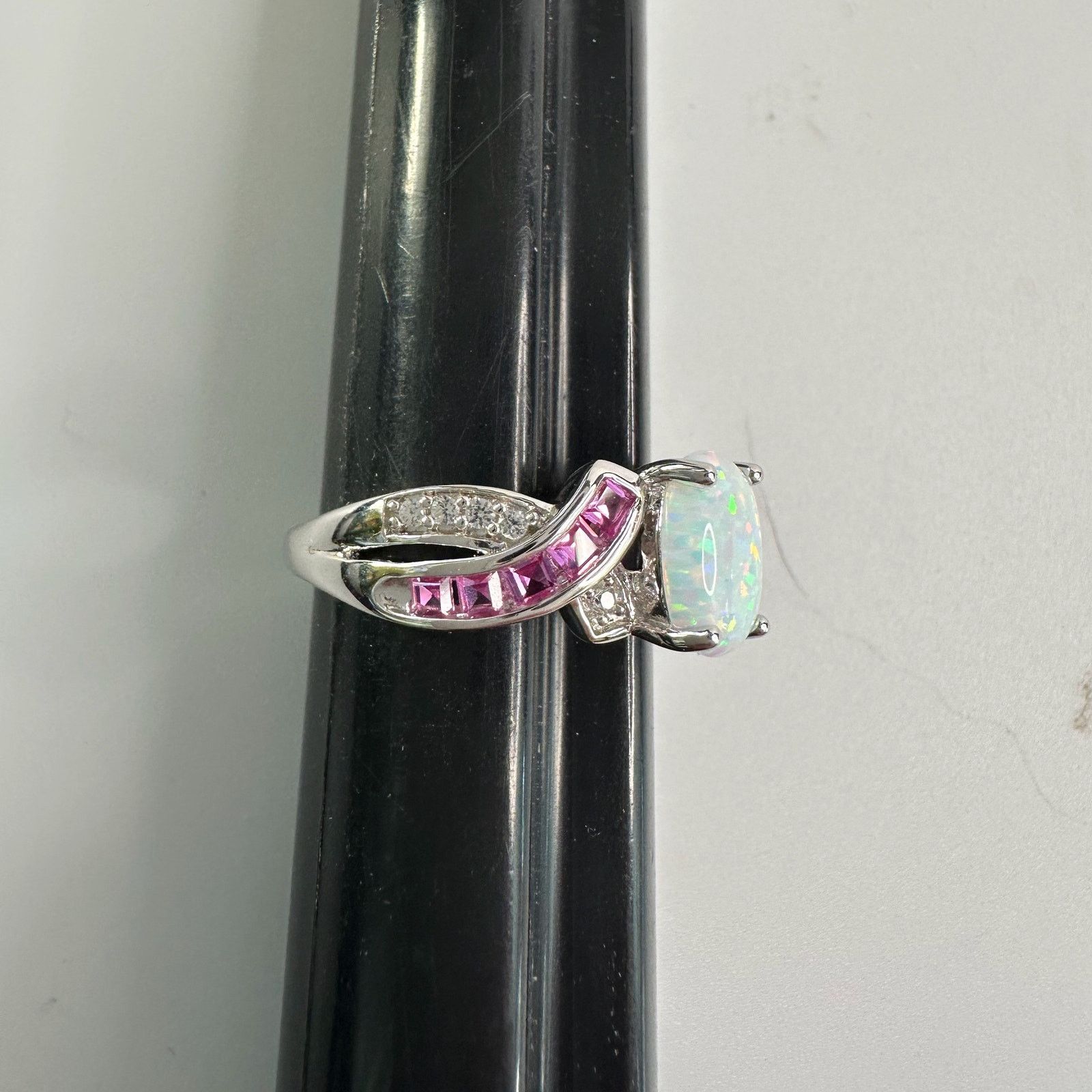 Other Beautiful Lab Created Opal & Sapphire Ring - Size 7 Size ONE SIZE - 13 Thumbnail