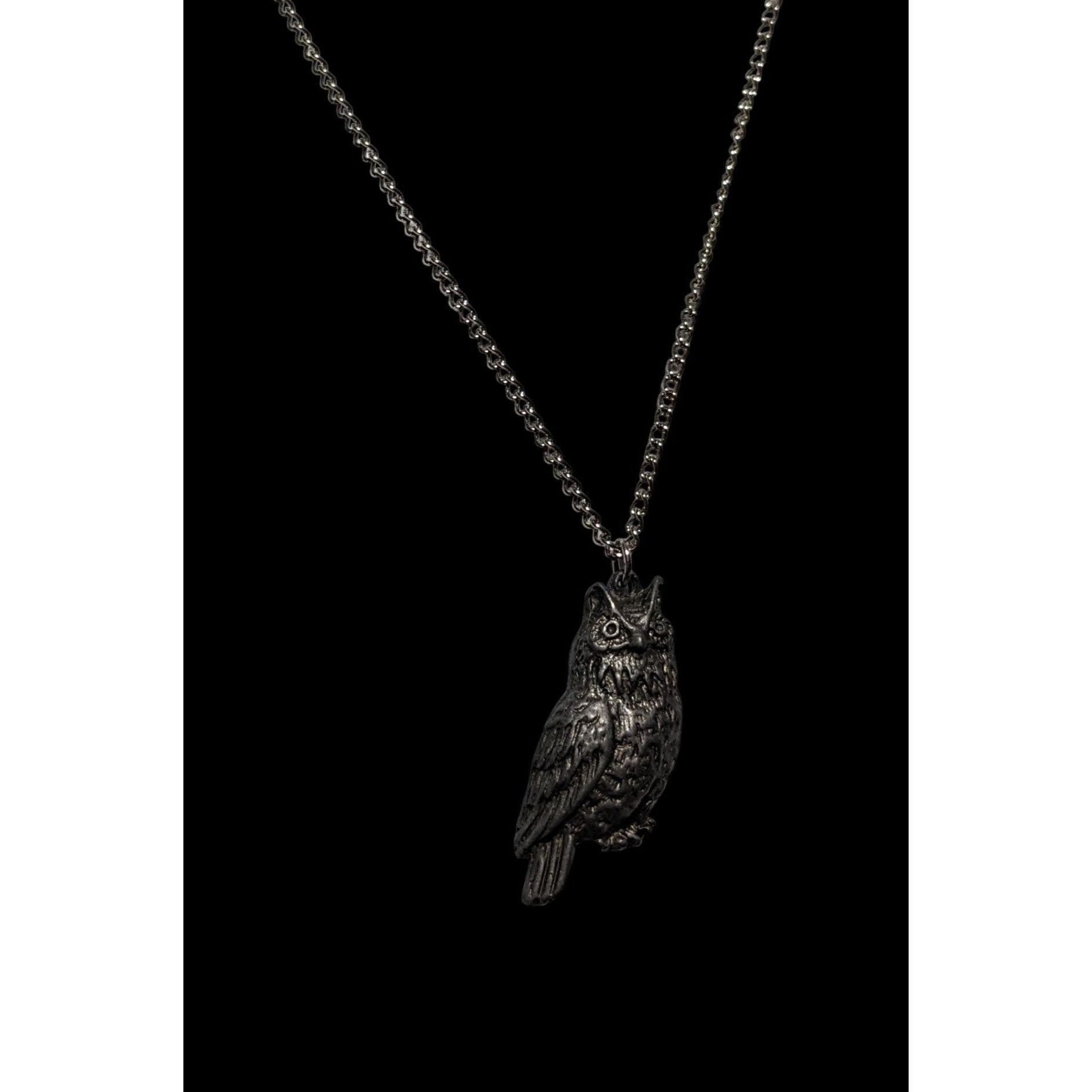 Other Vintage Minimalist Silver Owl Pendant Necklace Size ONE SIZE - 6 Thumbnail
