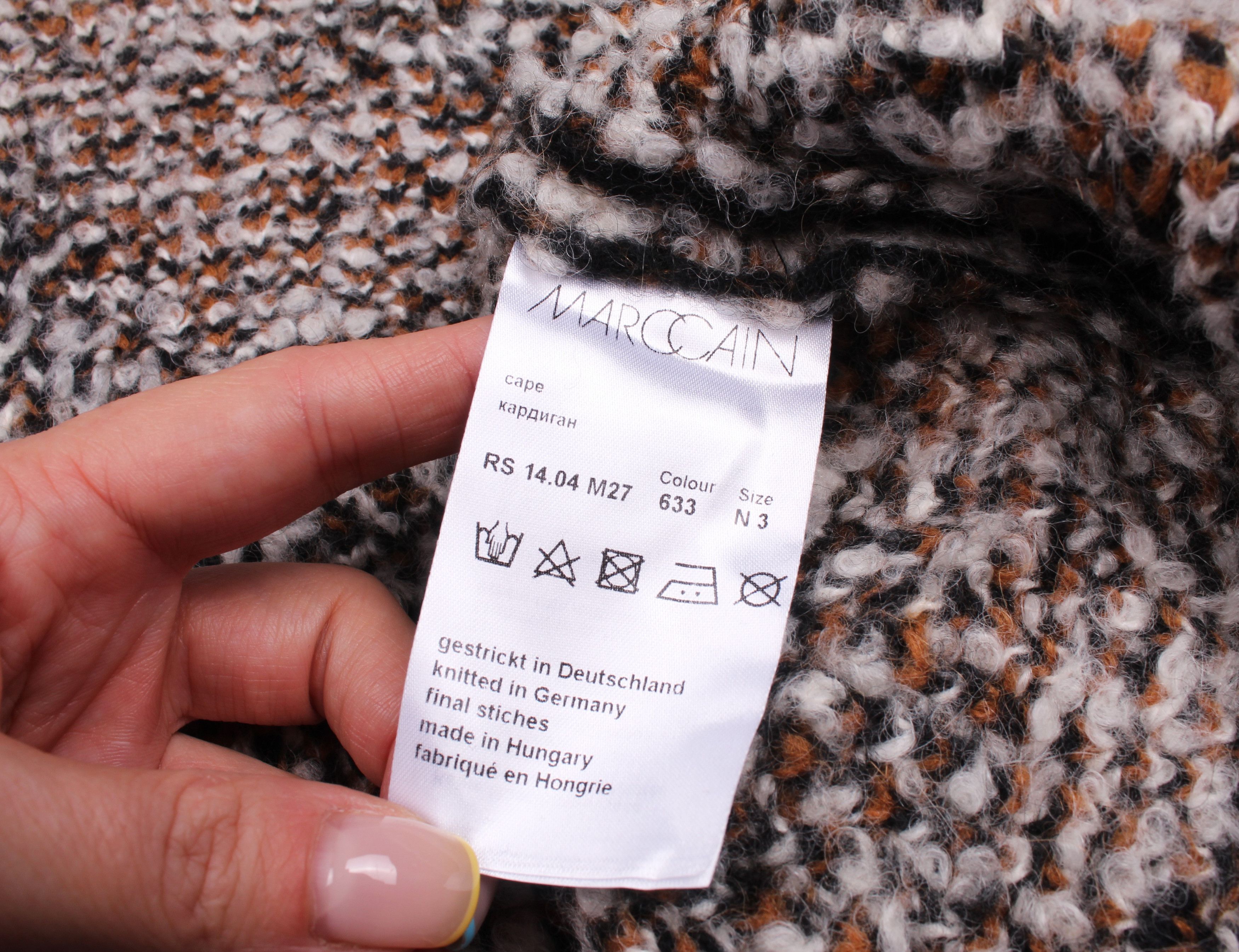 Other Marc Cain Alpaca Wool Blend Warm Poncho Open Coat Size M / US 6-8 / IT 42-44 - 8 Thumbnail