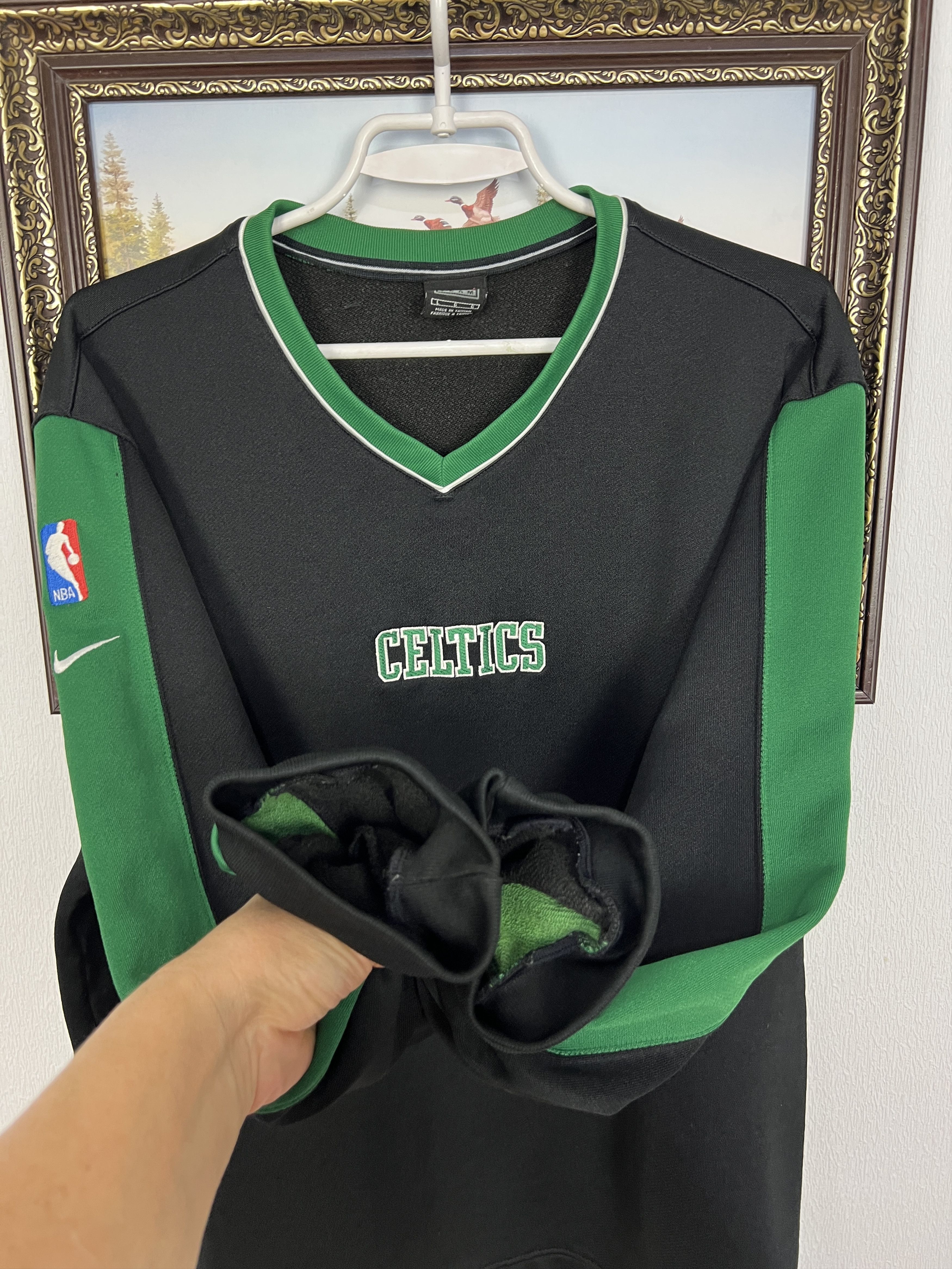 Nike Boston Celtics Warm Up Pre Match Sweatshirt NBA Crewneck Size US L / EU 52-54 / 3 - 7 Thumbnail