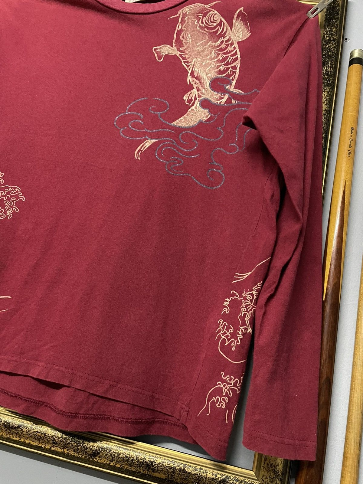 Japanese Brand Vintage 90s Japan Designer Space Opera Koi Sukajan Big Print Size US M / EU 48-50 / 2 - 10 Thumbnail