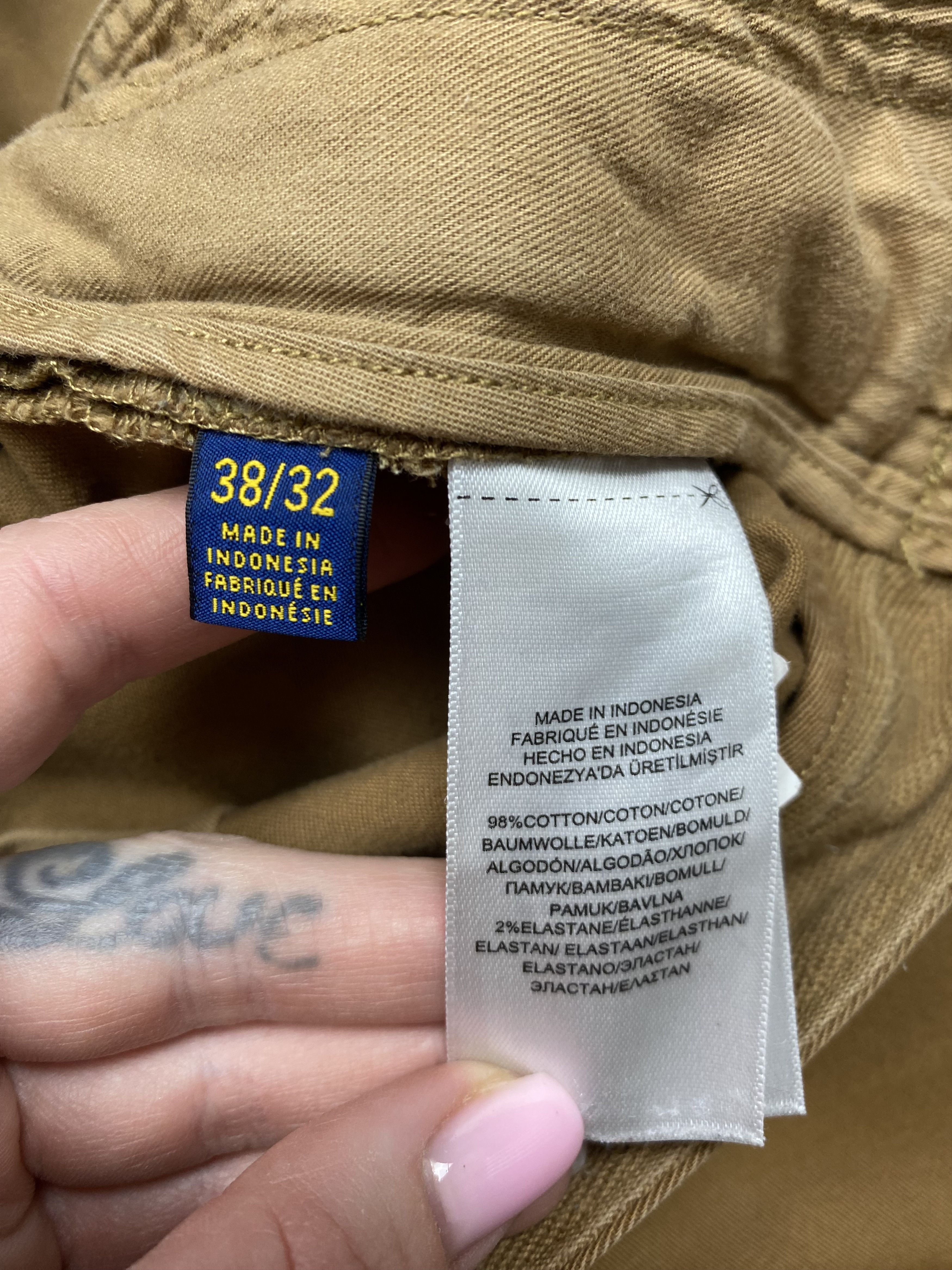 Polo Ralph Lauren × Ralph Lauren × Vintage Polo Ralph Lauren Vintage Mens Cargo Multi Pocket Pants Size US 38 / EU 54 - 5 Thumbnail
