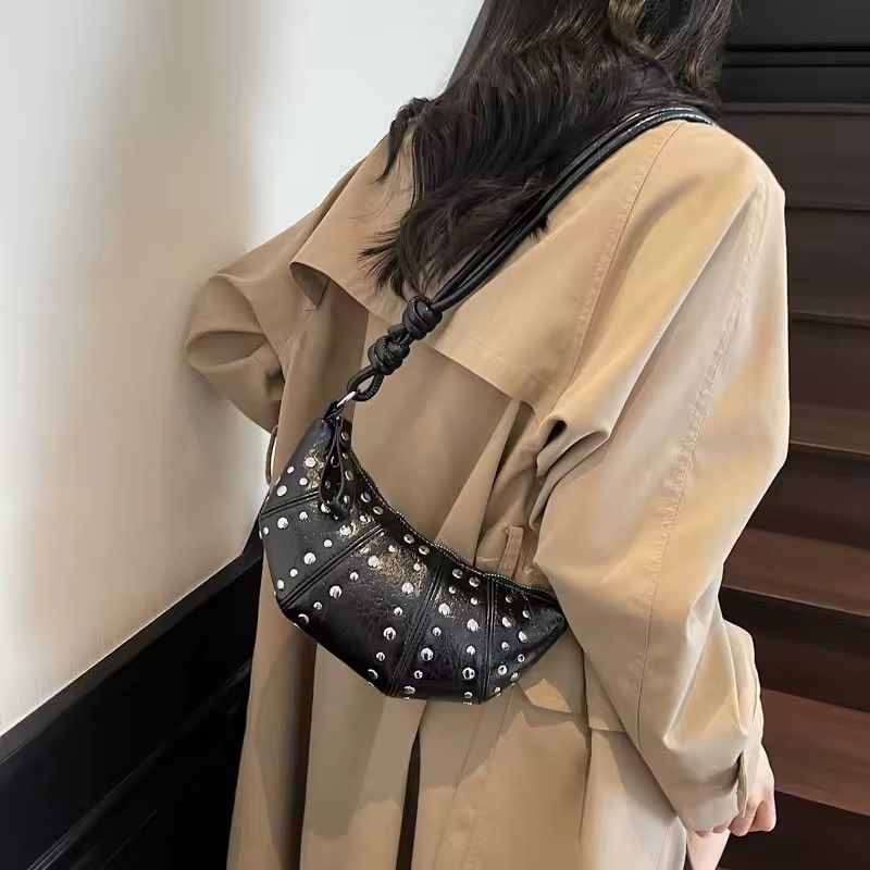 Other Punk Rivets Gothic PU Leather Crossbody Shoulder Bag Size ONE SIZE - 3 Thumbnail