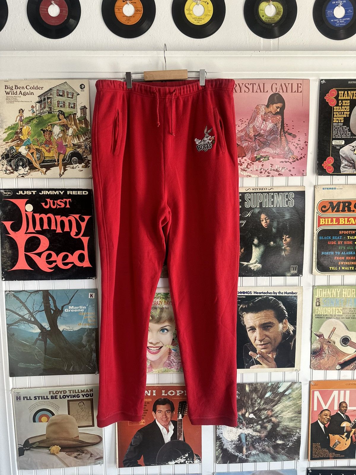 Warner Bros vintage 90s Bugs Bunny sweatpants Size US 39 - 1 Thumbnail