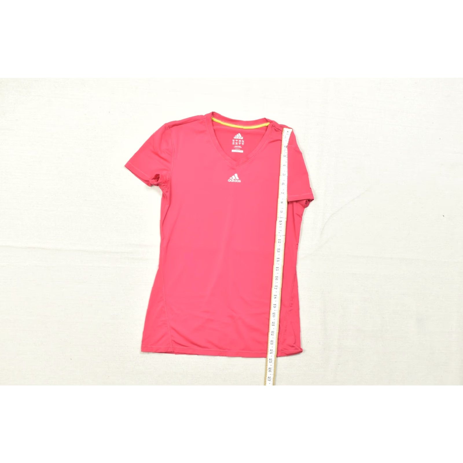 Adidas Adidas Climalite Women's Small Pink V-Neck Short Sleeve T-Shirt Sh Size S / US 4 / IT 40 - 5 Thumbnail