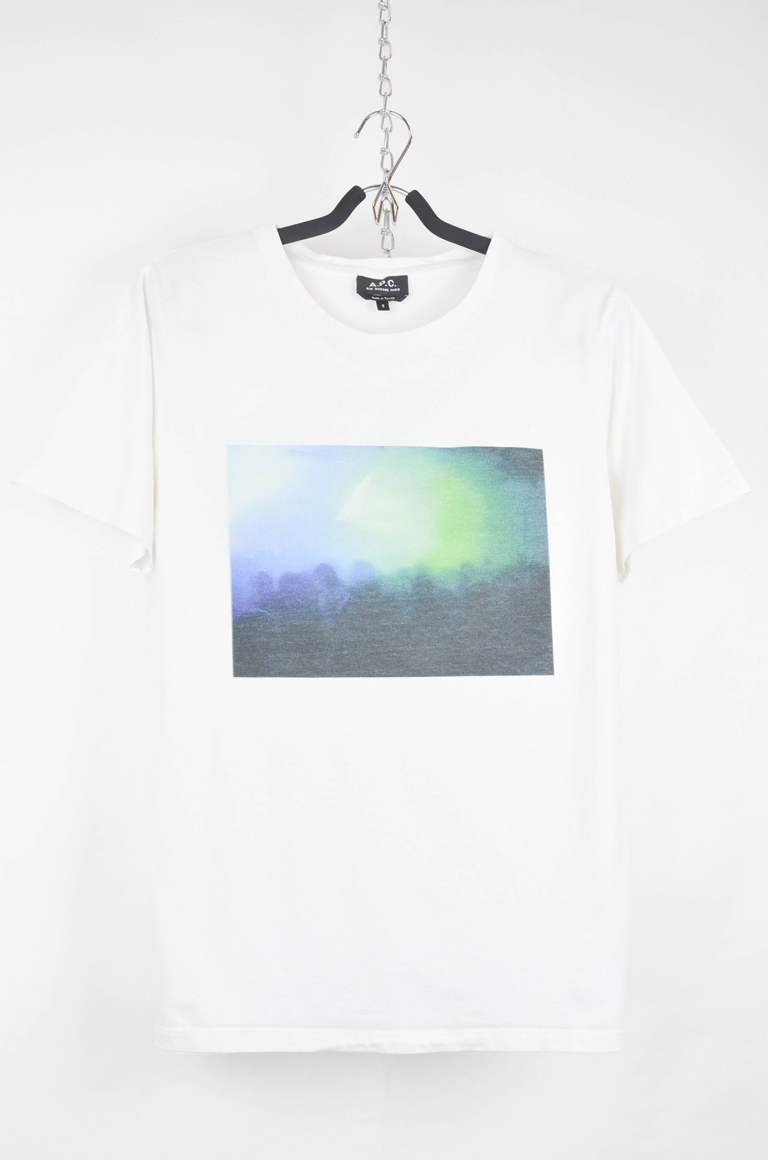 A.P.C. A.P.C. White T-Shirt with Print - S Size US S / EU 44-46 / 1 - 1 Thumbnail