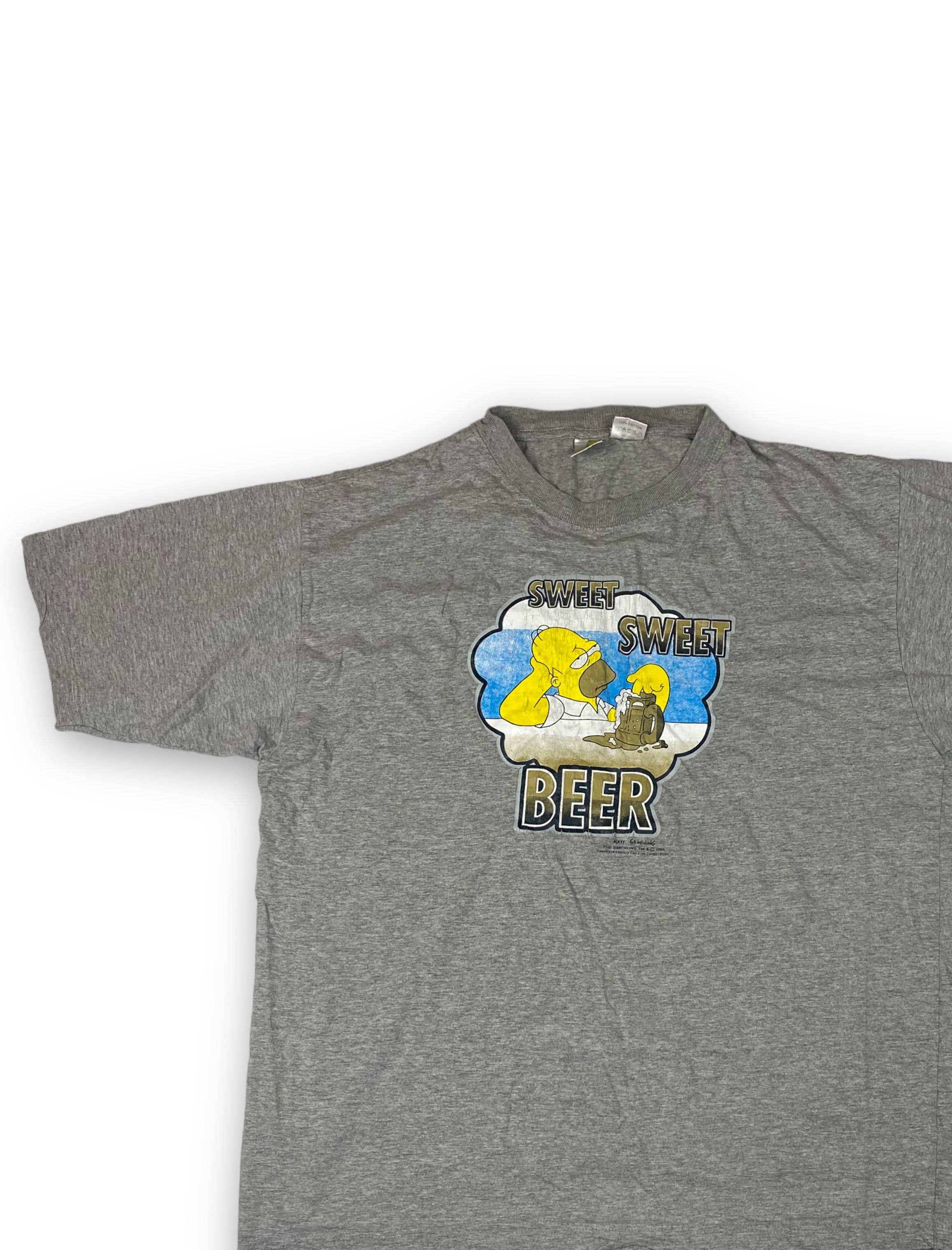 The Simpsons 2000 Vintage SIMPSONS Grey Big Logo Homer T-Shirt Y2k M575 Size US XL / EU 56 / 4 - 3 Thumbnail