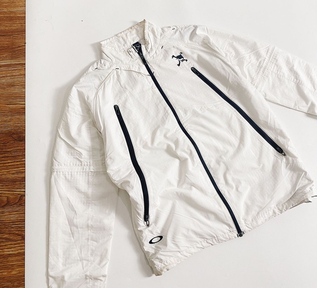 Japanese Brand × Oakley × Vintage Vintage Oakley Skull logo light jacket Size US L / EU 52-54 / 3 - 4 Thumbnail