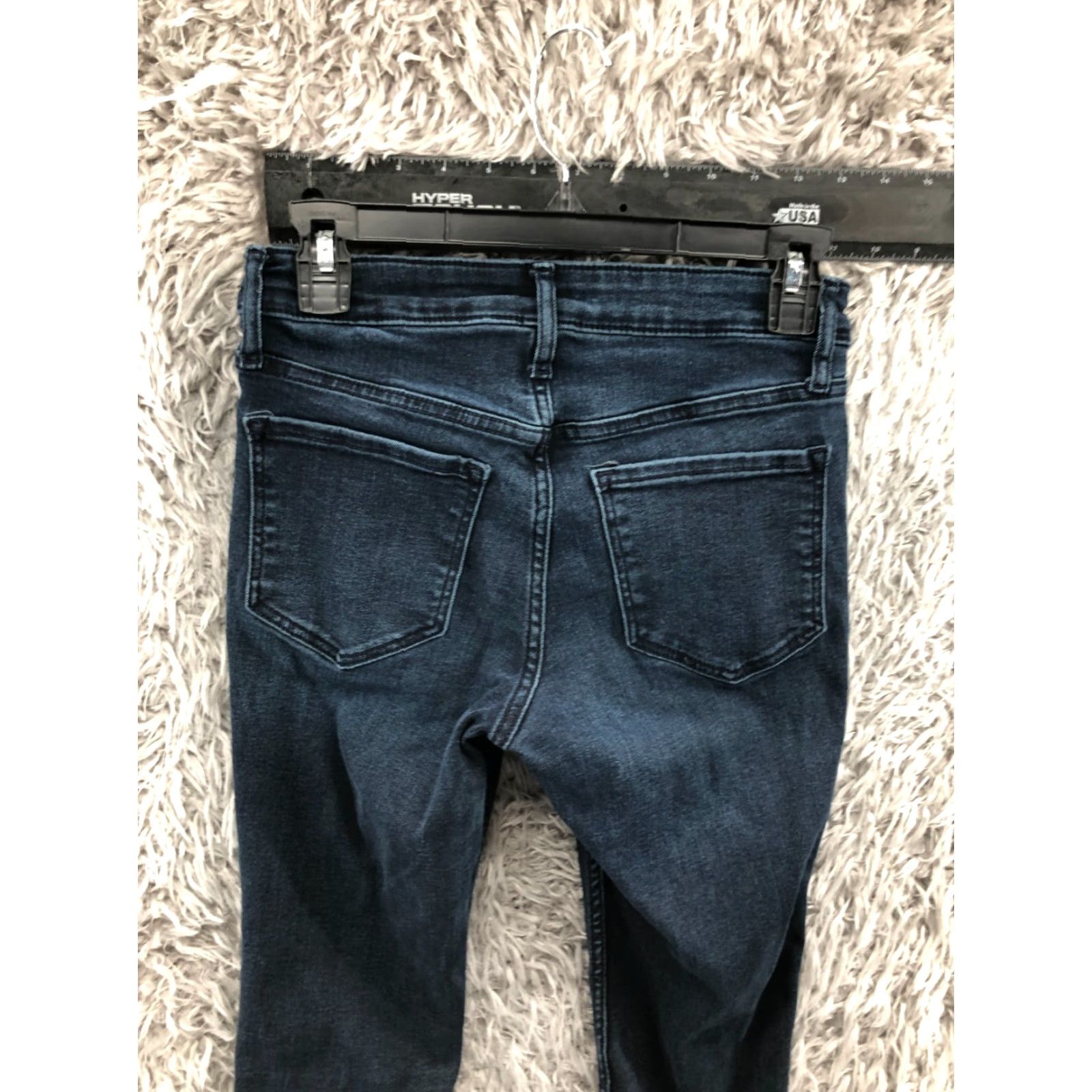 Old Navy Old Navy Jeans Womens Petite High Rise Super Skinny Blue size 4 Dark Wash Denim 5-Pocket Modern Classic Jeans Womens Size 27" / US 4 / IT 40 - 6 Thumbnail