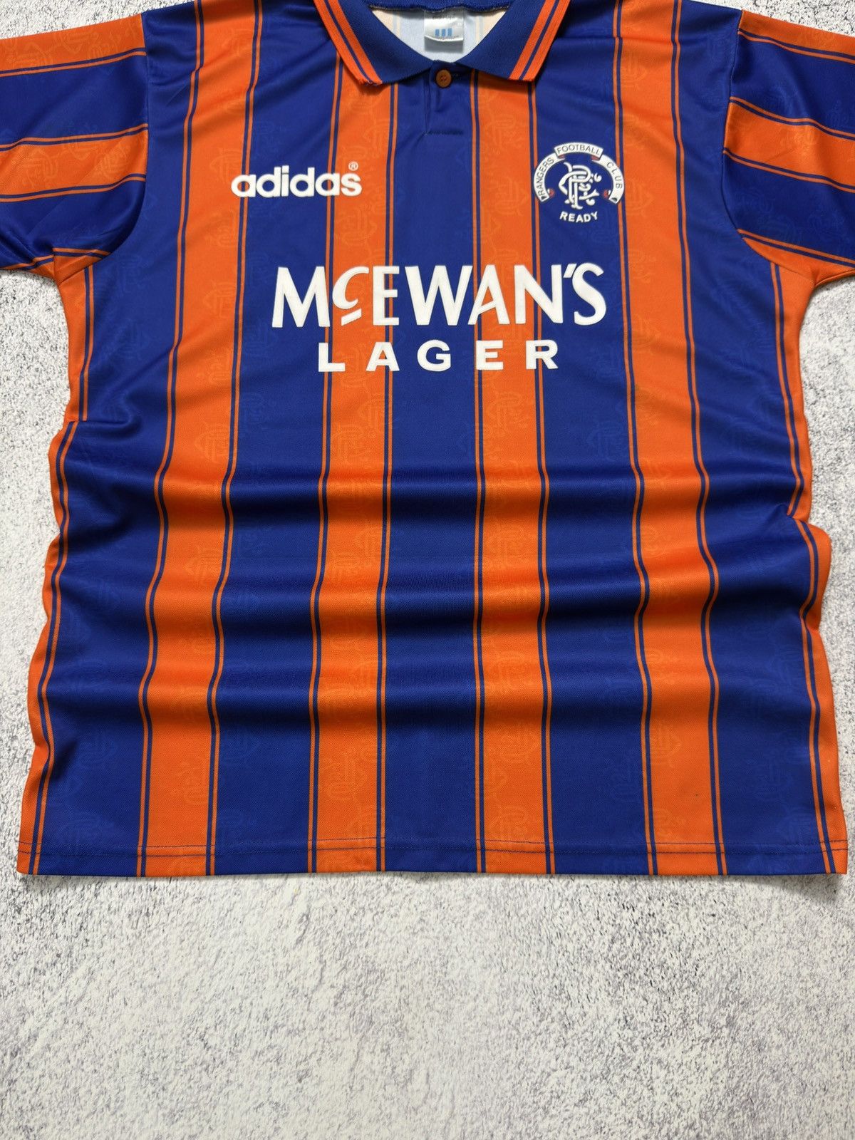 Adidas VINTAGE ADIDAS GLASGOW RANGERS 1993/1994 AWAY FOOTBALL SHIRT Size US M / EU 48-50 / 2 - 6 Thumbnail