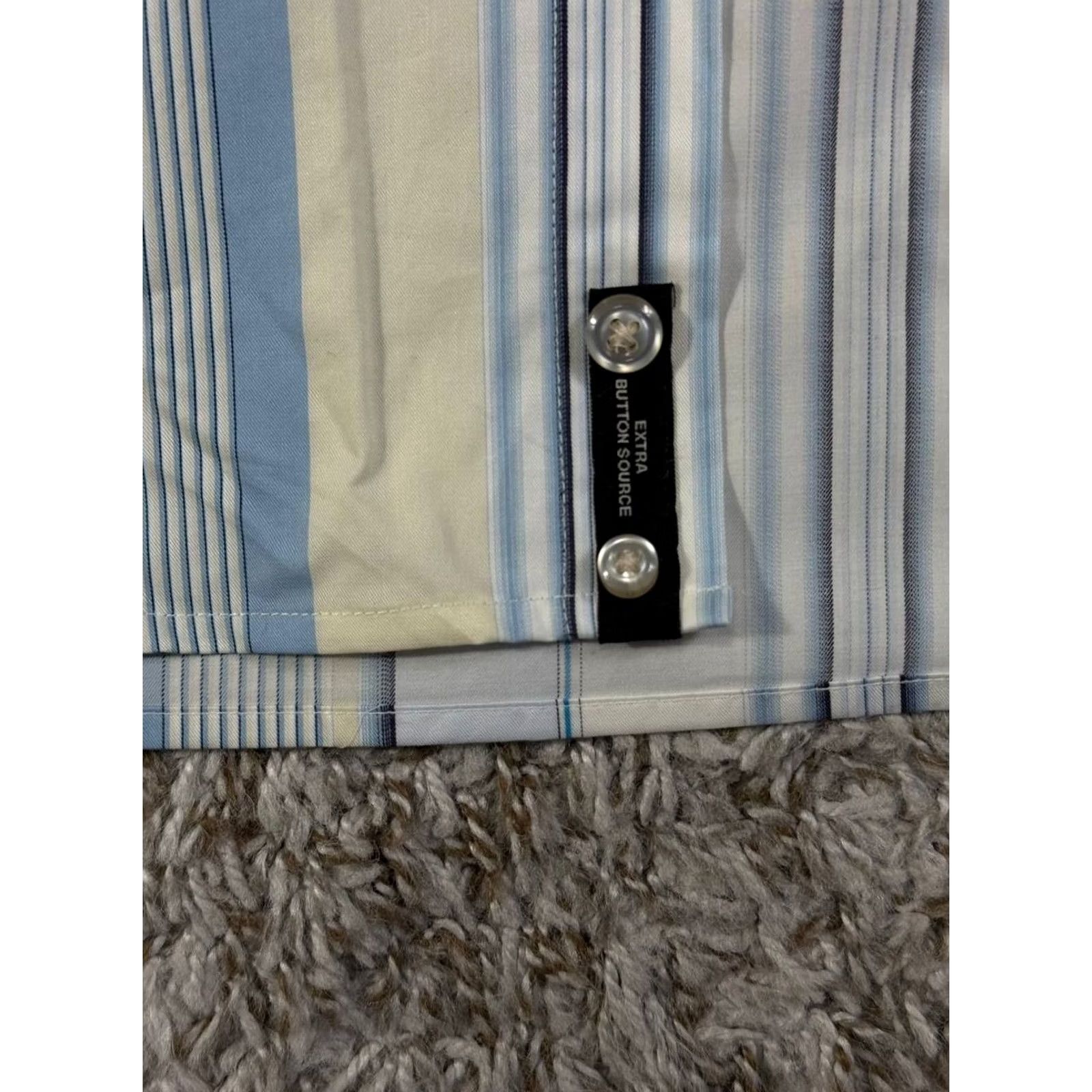 Ecko Unltd. VINTAGE Ecko Unltd Striped Button-Up Shirt XXL White Cotton Woven Long Sleeve Hip Hop Skate Men Regular Button-Up Men Size US XXL / EU 58 / 5 - 5 Thumbnail