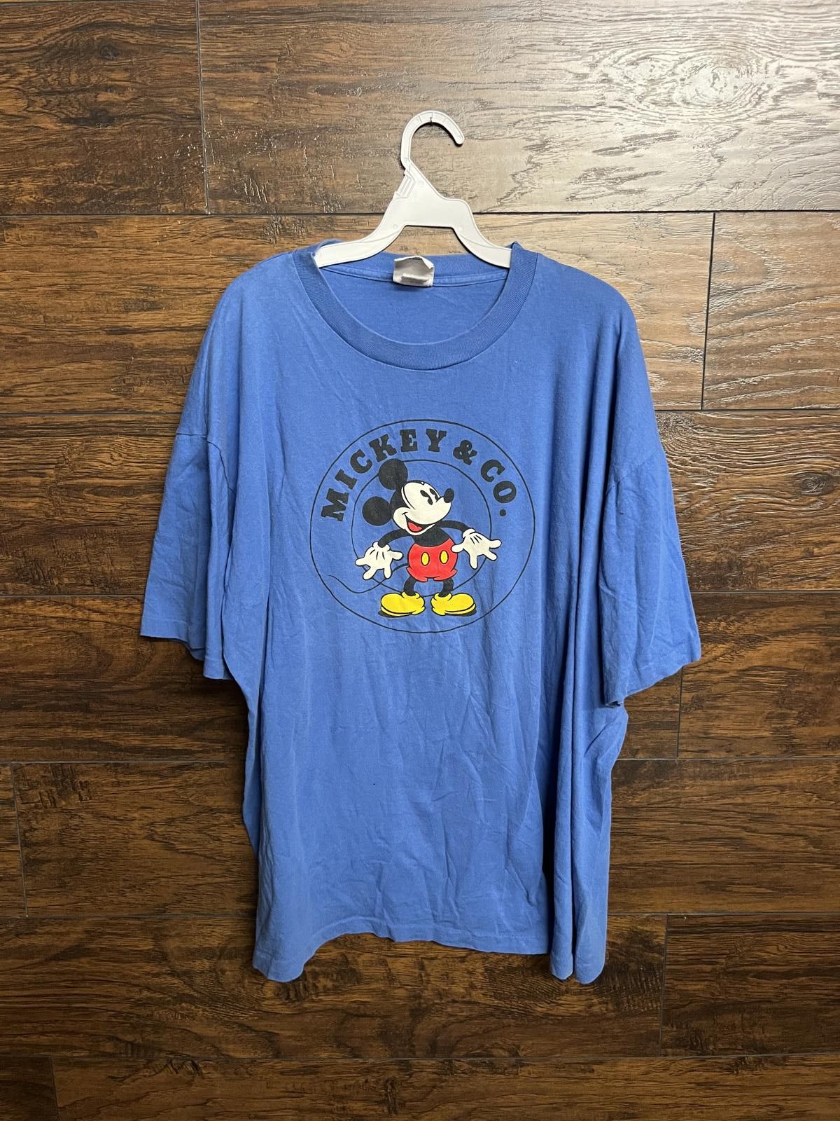 Mickey Mouse VTG Mickey & Co T-shirt - Mickey Mouse Boxy Tee - 2XL Size US XXL / EU 58 / 5 - 1 Thumbnail