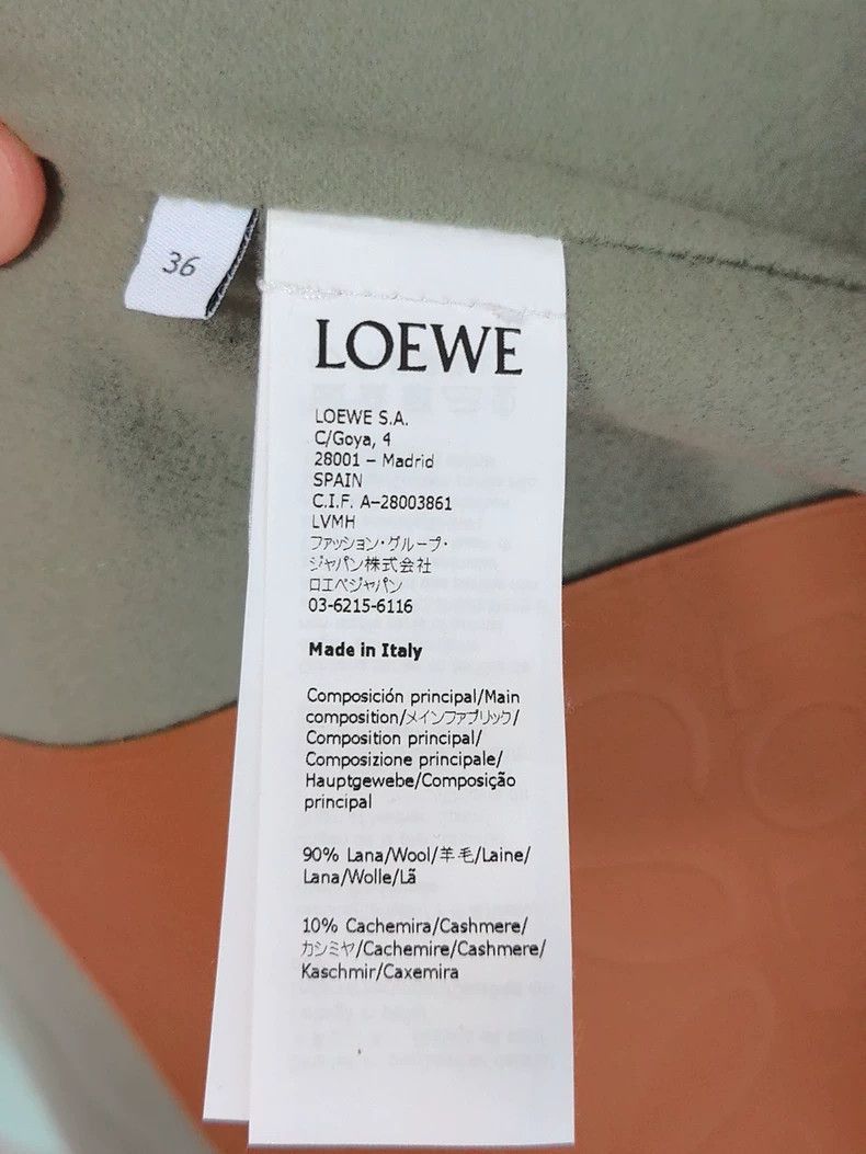 Loewe loewe green hooded coat with belt Size US S / EU 44-46 / 1 - 5 Thumbnail