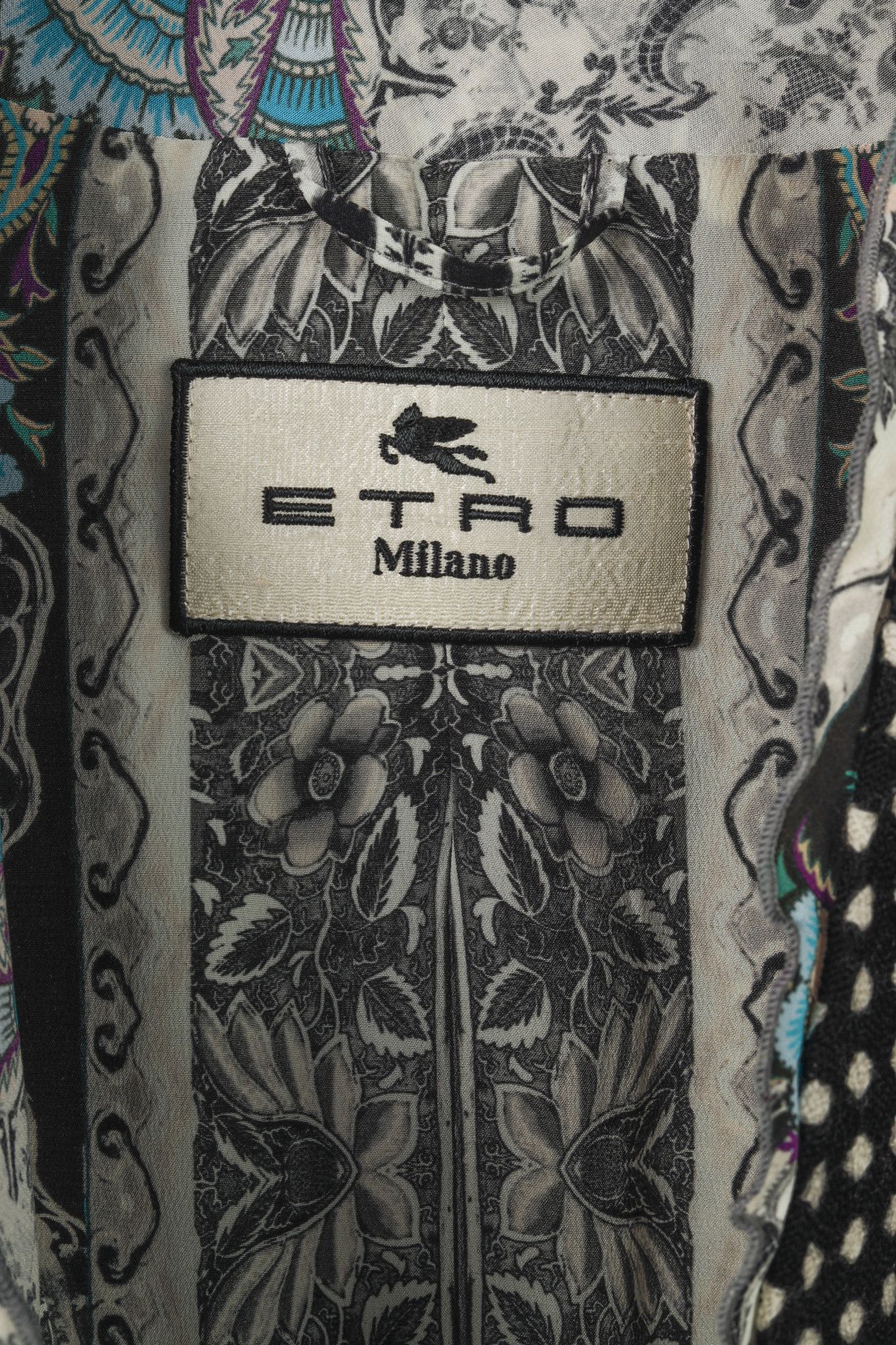 Etro Etro Black & White Polka-Dot Wool Open-Front Blazer Size L / US 10 / IT 46 - 4 Thumbnail