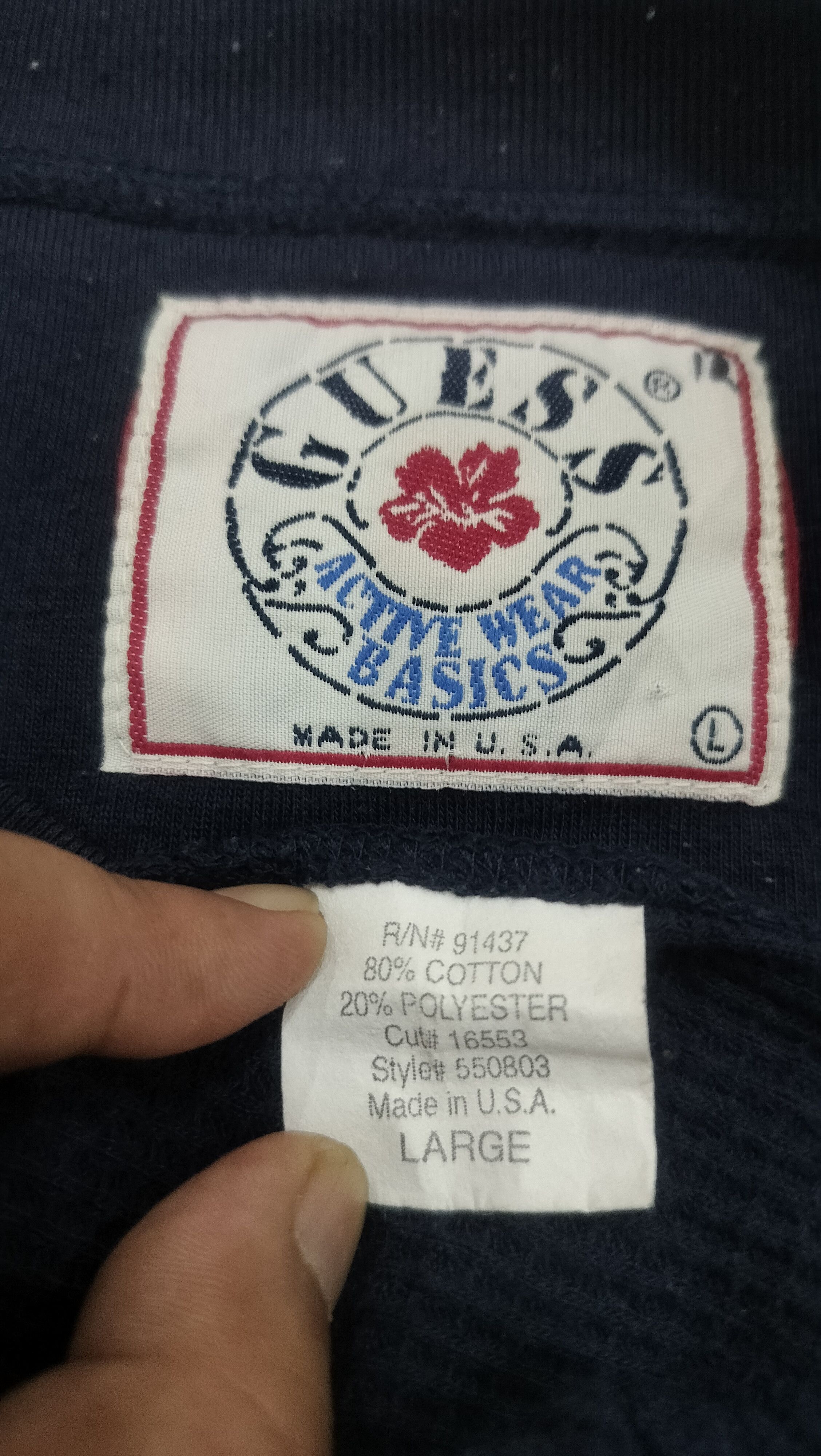 Guess Vintage 90s Guess USA Athletic Dept. Sweatshirt - Large Size US L / EU 52-54 / 3 - 3 Thumbnail