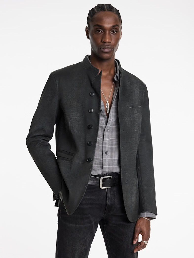 John Varvatos Varick Leather Jacket EU 50 USA 40 Size US M / EU 48-50 / 2 - 1 Thumbnail