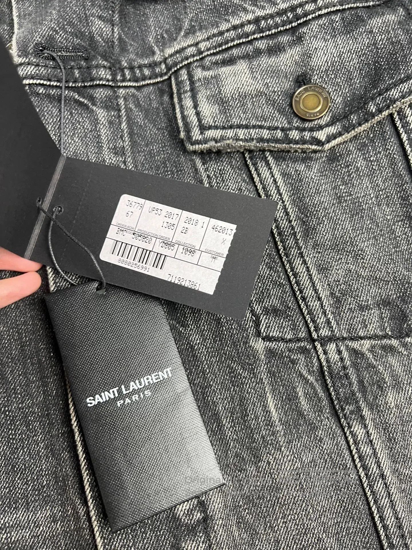 Saint Laurent Paris Saint Laurent FW21 Coconut Tree Denim Jacket. Size US M / EU 48-50 / 2 - 6 Thumbnail