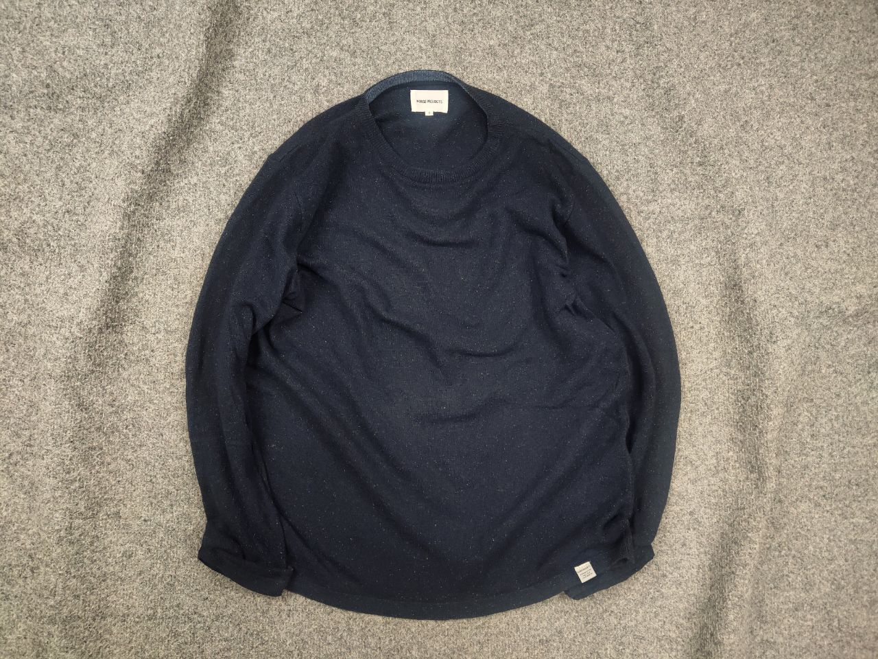 Norse Projects Norse Project Design textured Wool Blend Navy Pullover Size US M / EU 48-50 / 2 - 1 Thumbnail