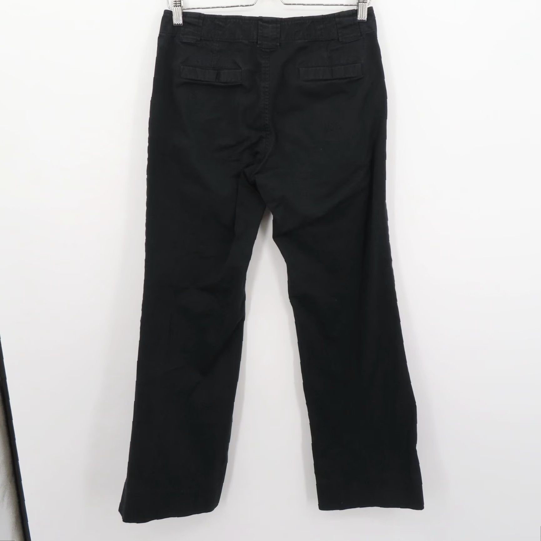 Banana Republic Banana Republic Womens 6 Martin Black Cotton Blend Trouser Career Pants Pockets Dress Pants/Workwear/Business Casual (Regular) Black Womens Pants Size 28" / US 6 / IT 42 - 3 Thumbnail