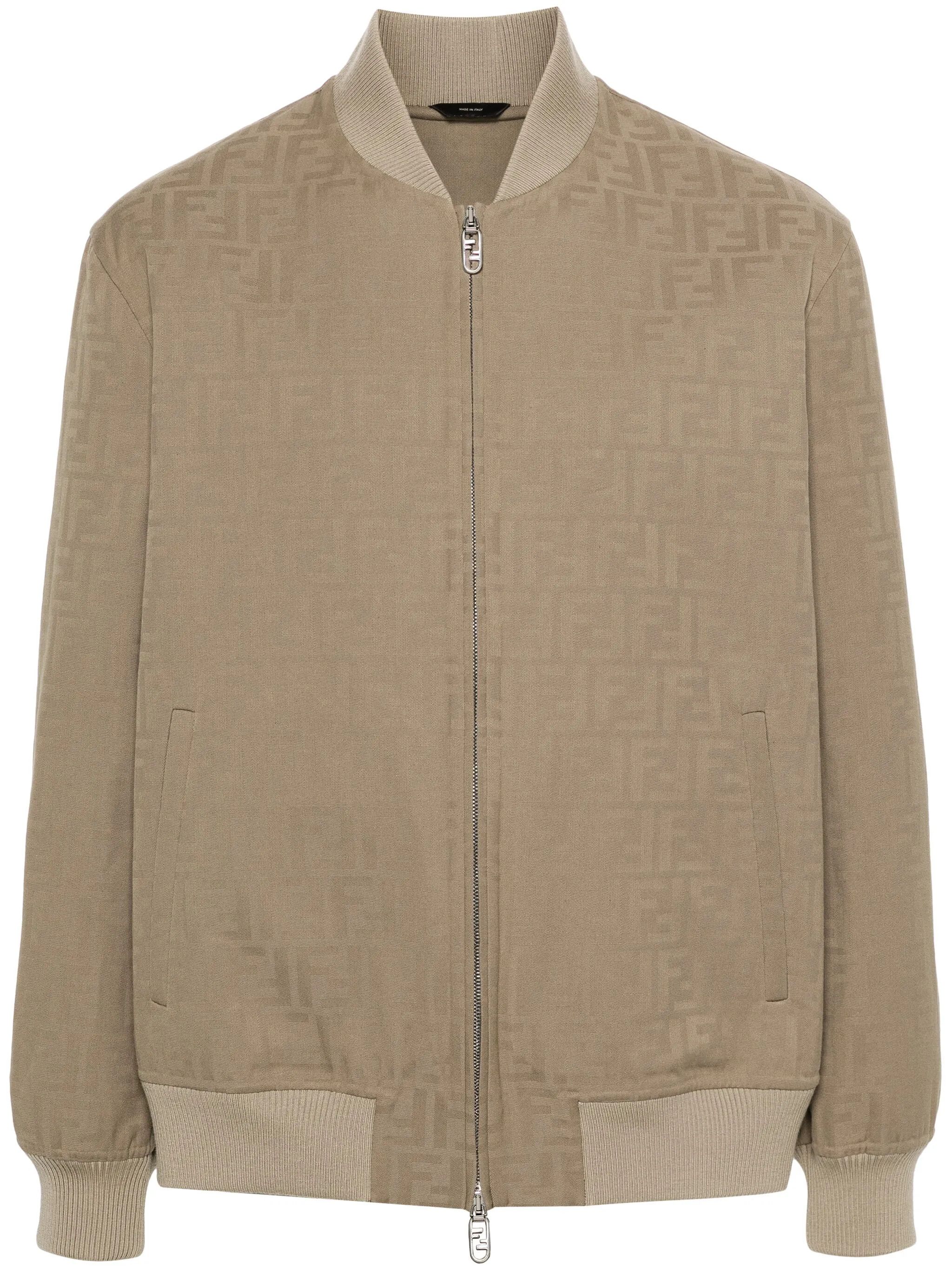 Fendi o1s1wg111025 Bomber Jacket in Beige Size US S / EU 44-46 / 1 - 1 Thumbnail