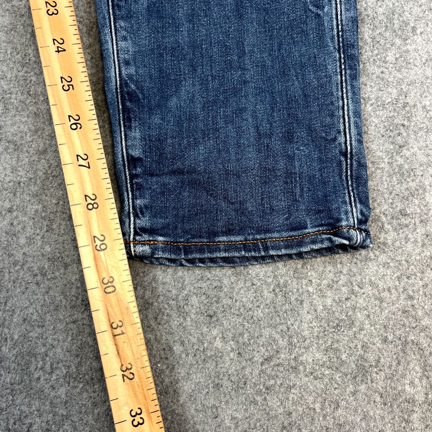 G-Star G-Star Mens Jeans Slim Skinny 36 30 Mid Wash Blue Whiskers Stretch Revend Jeans Men 36 Slim Mid Blue 5-Pocket Theme Stars Size US 36 / EU 52 - 4 Thumbnail