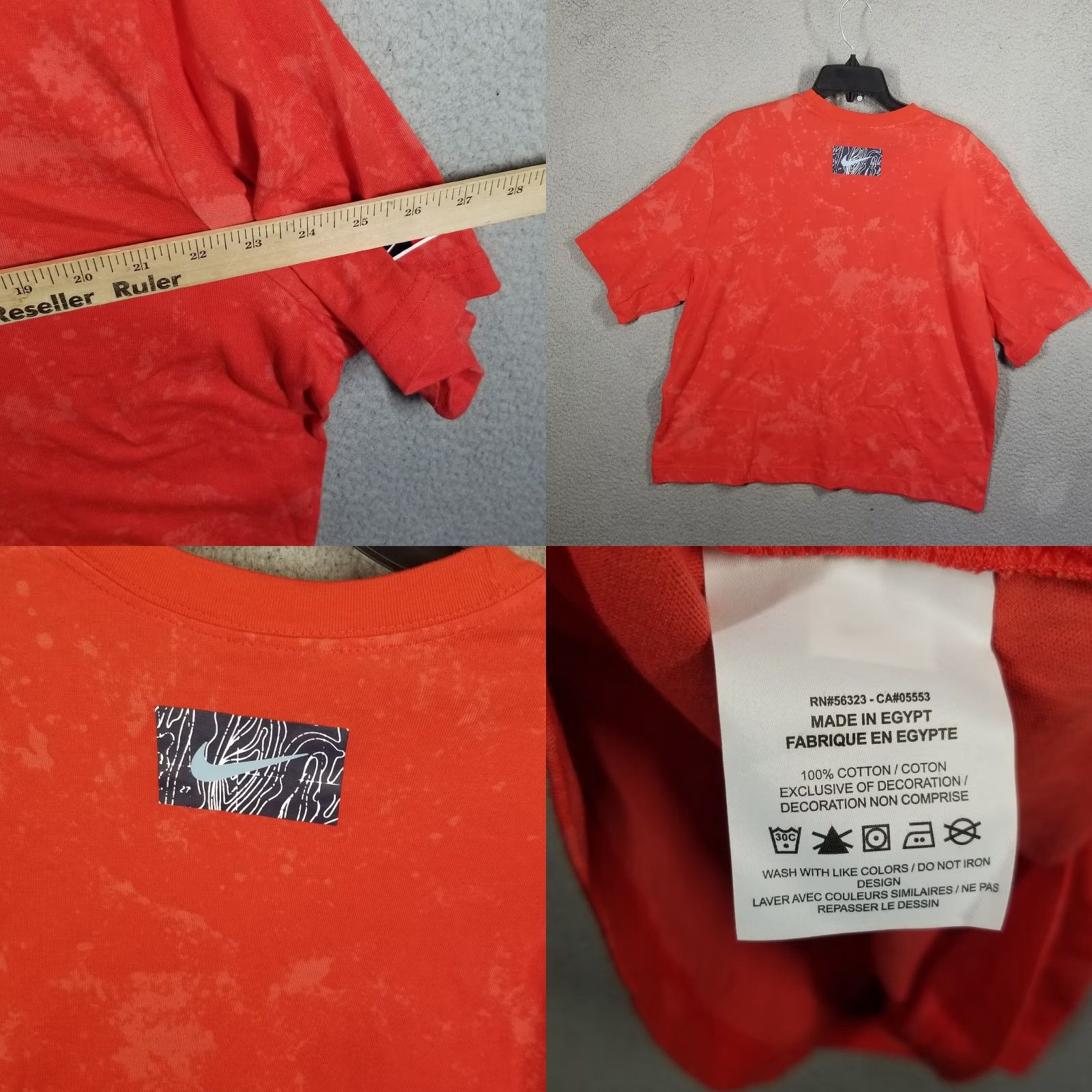 Nike Nike Women's Tie-dye Cotton T-Shirt Large Americana Logo Sportswear Activewear Size L / US 10 / IT 46 - 8 Thumbnail